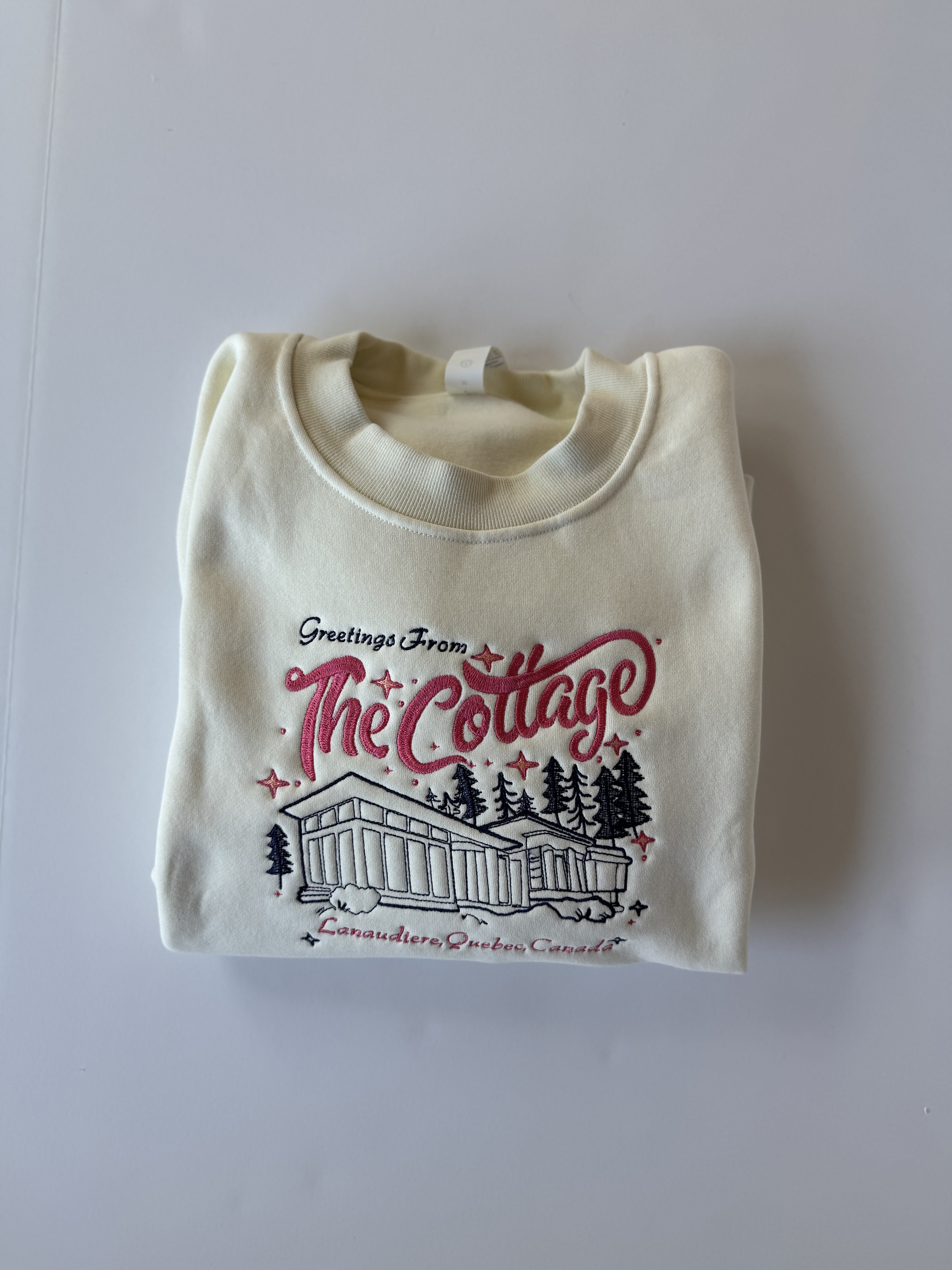 Greetings from the Cottage: Heated Rivalry Embroidered Sweatshirt