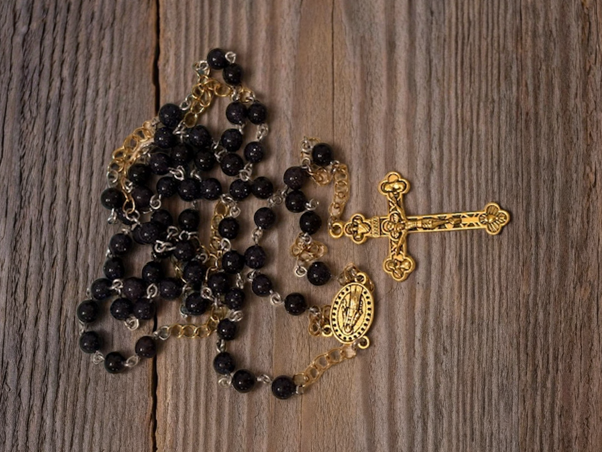 Blue Sandstone Rosary