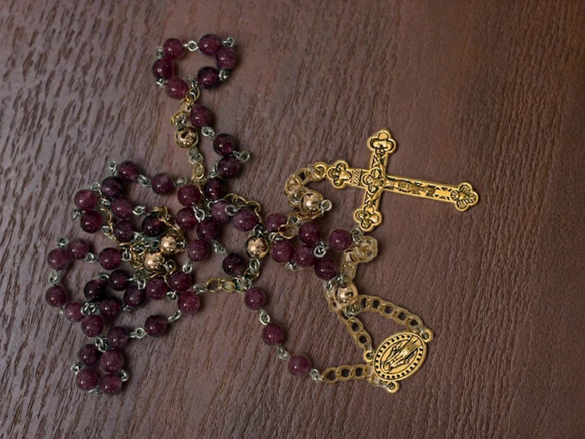 Lepidolite Rosary