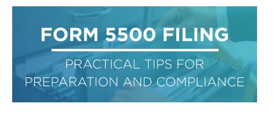Form 5500 Filing - Pension Plans