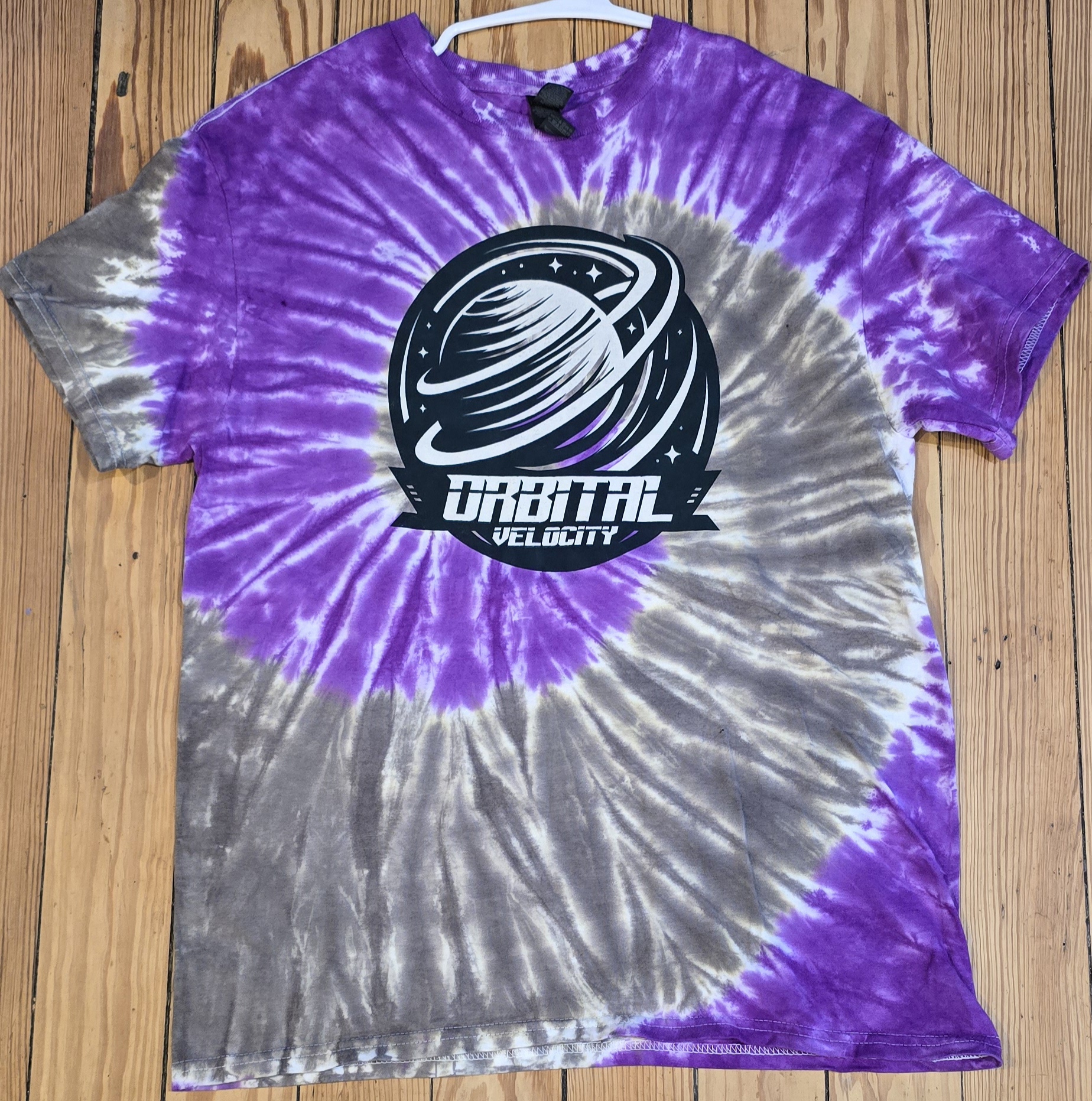 Med Gurple Swirl Tie-Dye T-Shirt