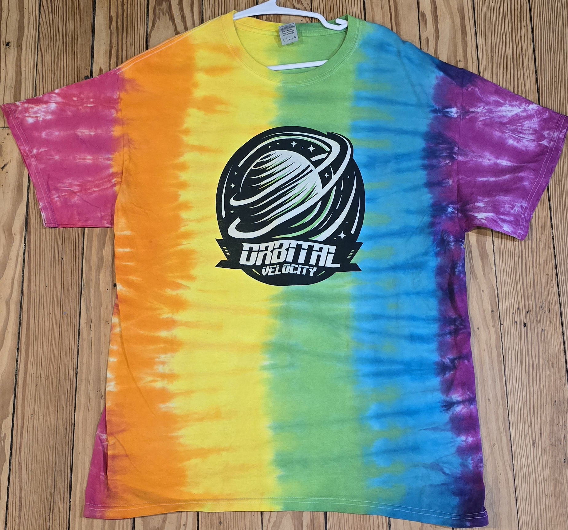 Large Rainbow Vibes Tie-Dye T-Shirt