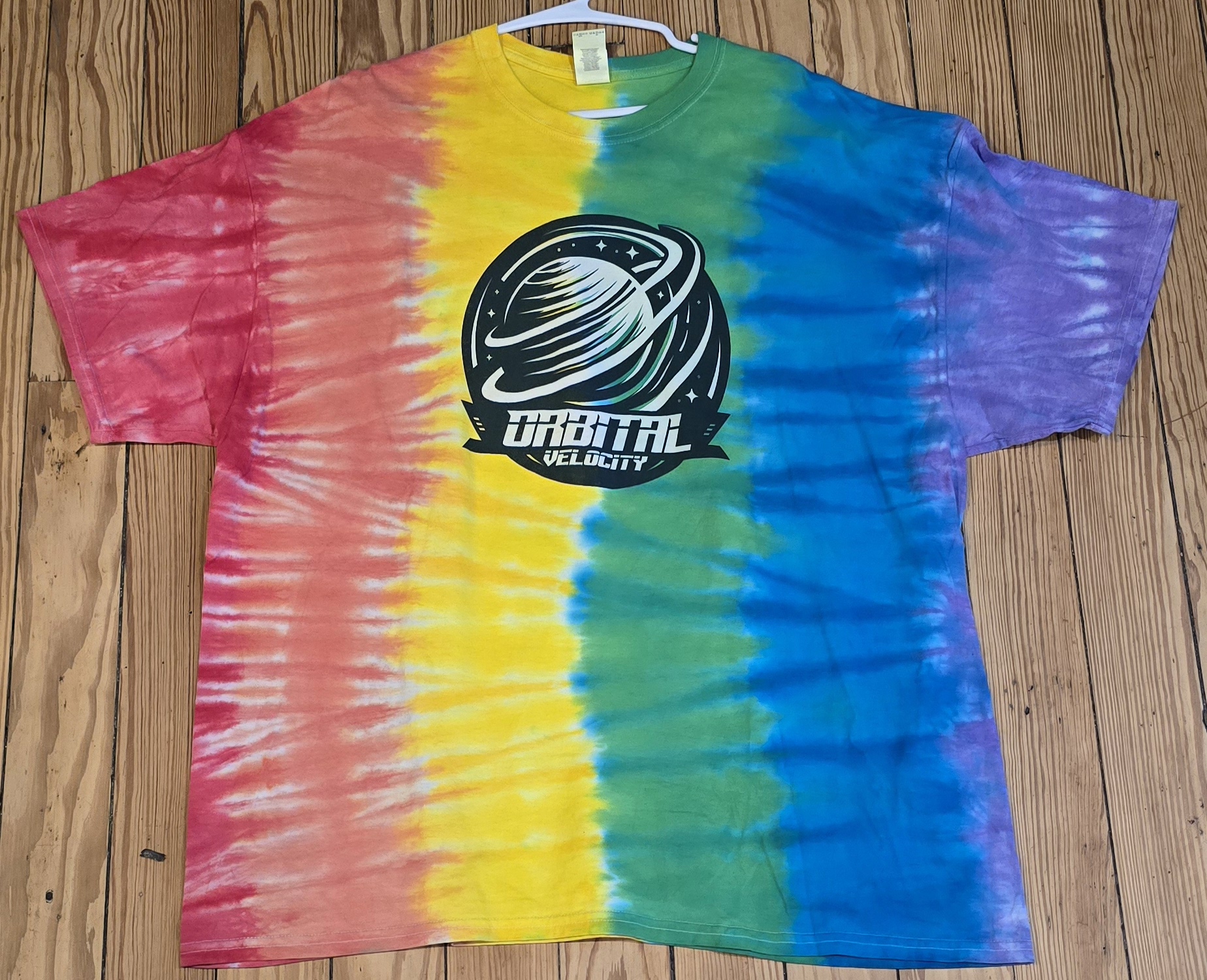 XXL Rainbow Vibrations Tie-Dye T-Shirt