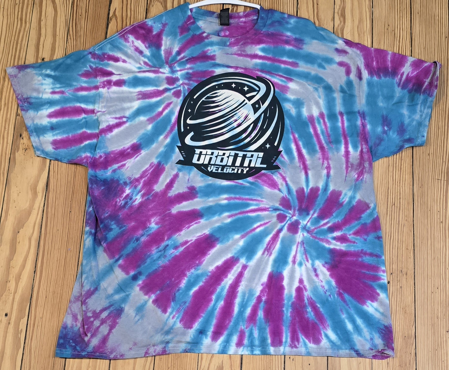 XXL Burple Swirl Tie-Dye T-Shirt