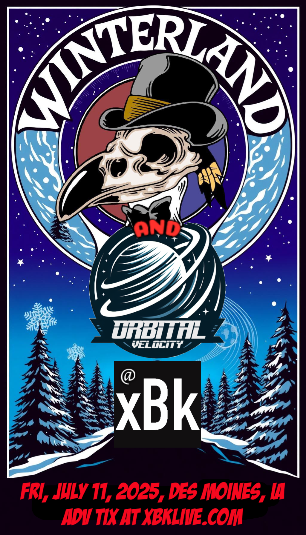 Framed 7_11_2025 Show Poster Des Moines