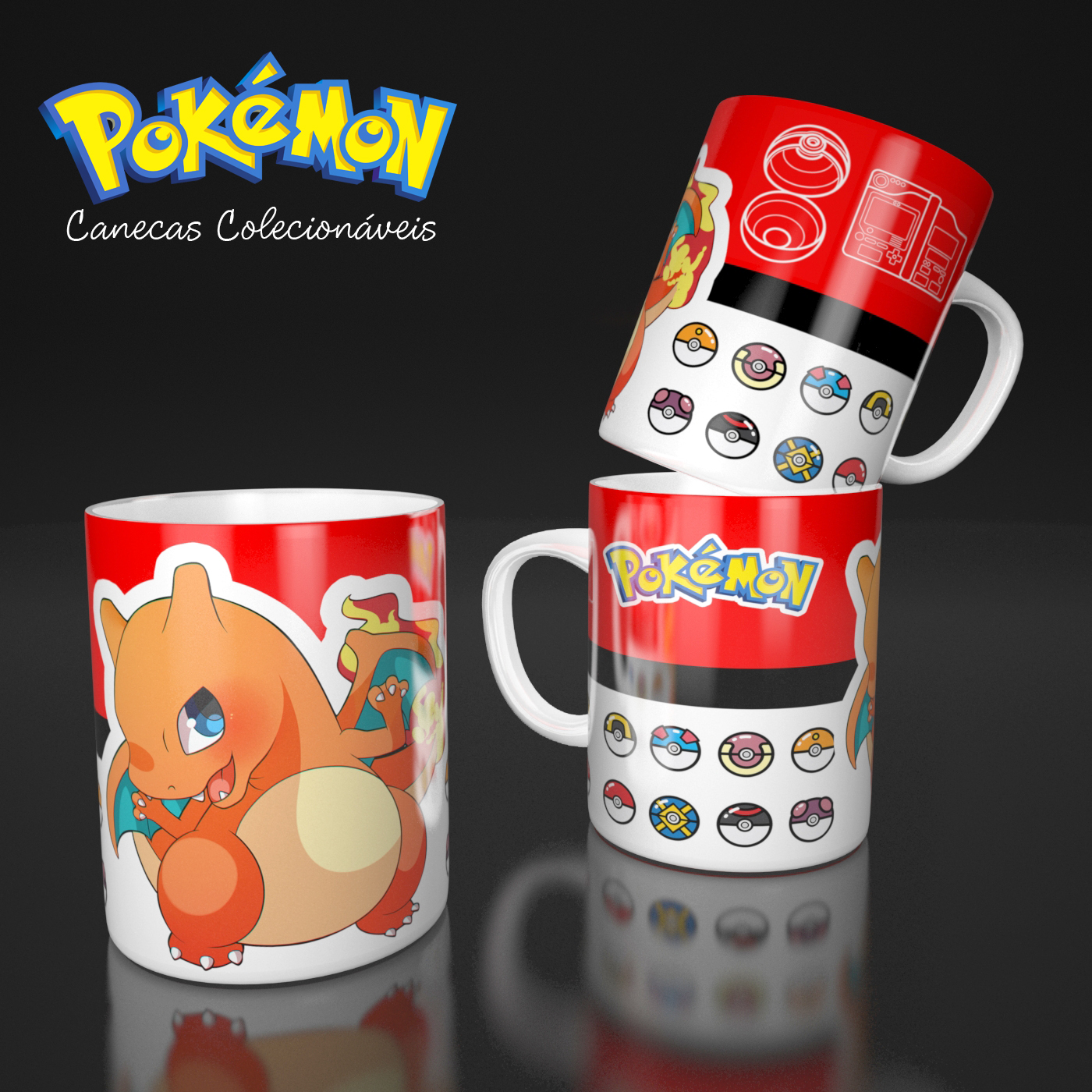 Caneca Pokémon Charizard