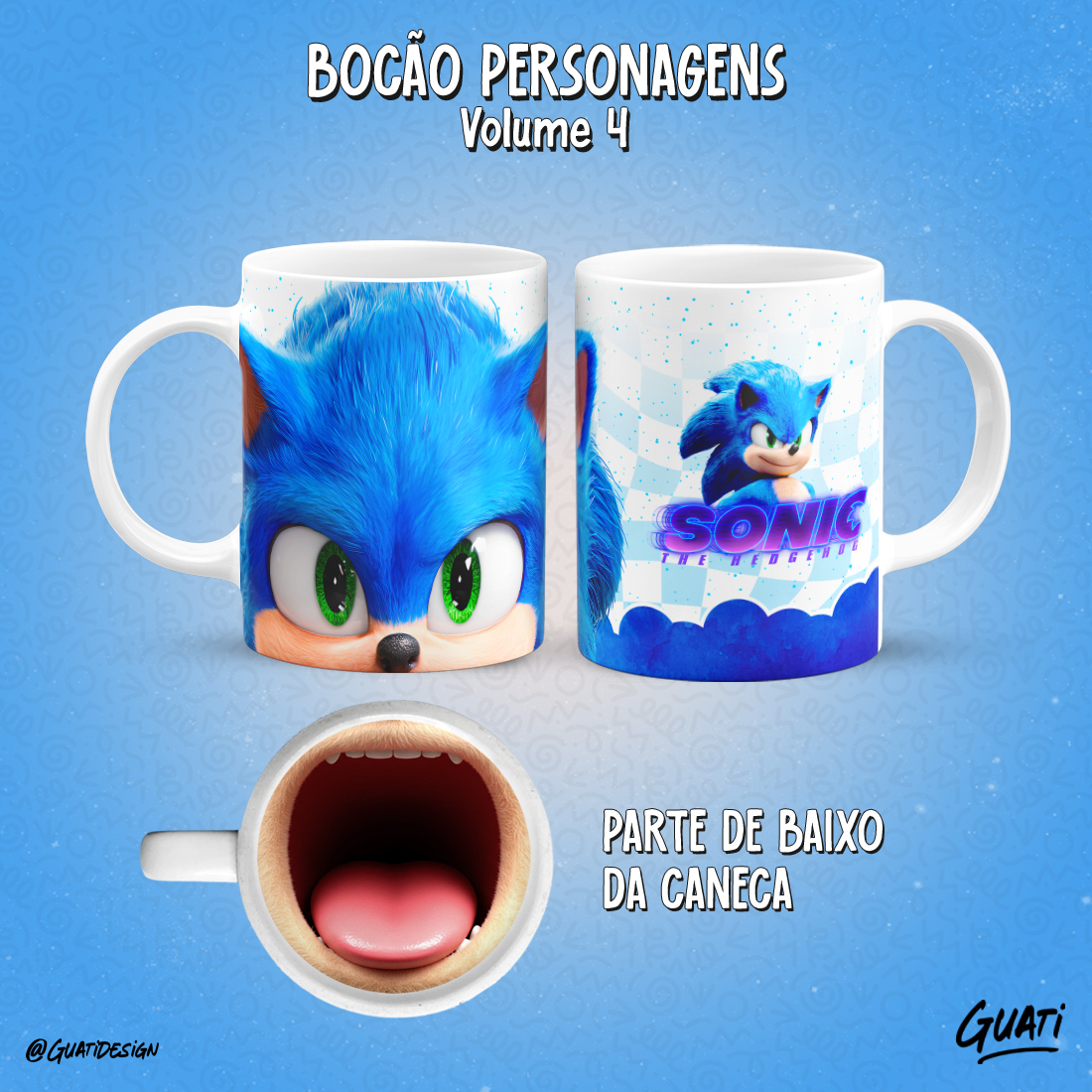 Caneca Sonic Bocão