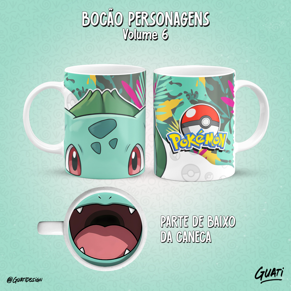 Caneca Pokémon Bulbasaur
