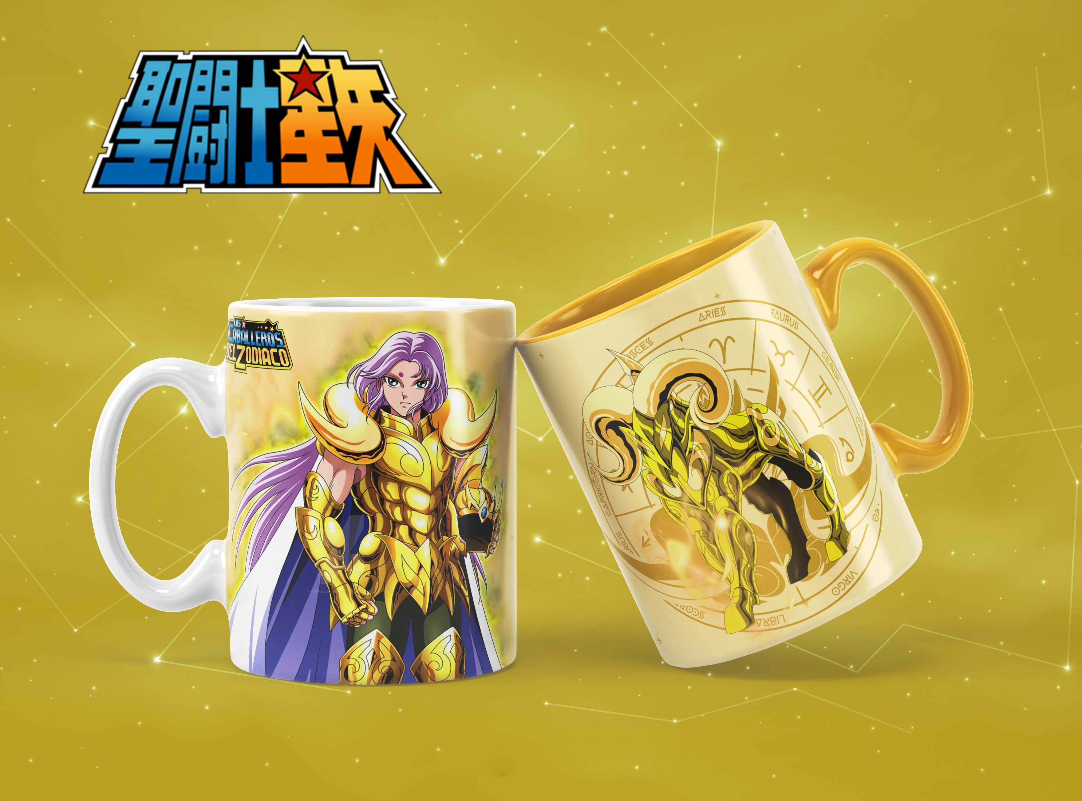 Caneca Cavaleiros do Zodíaco