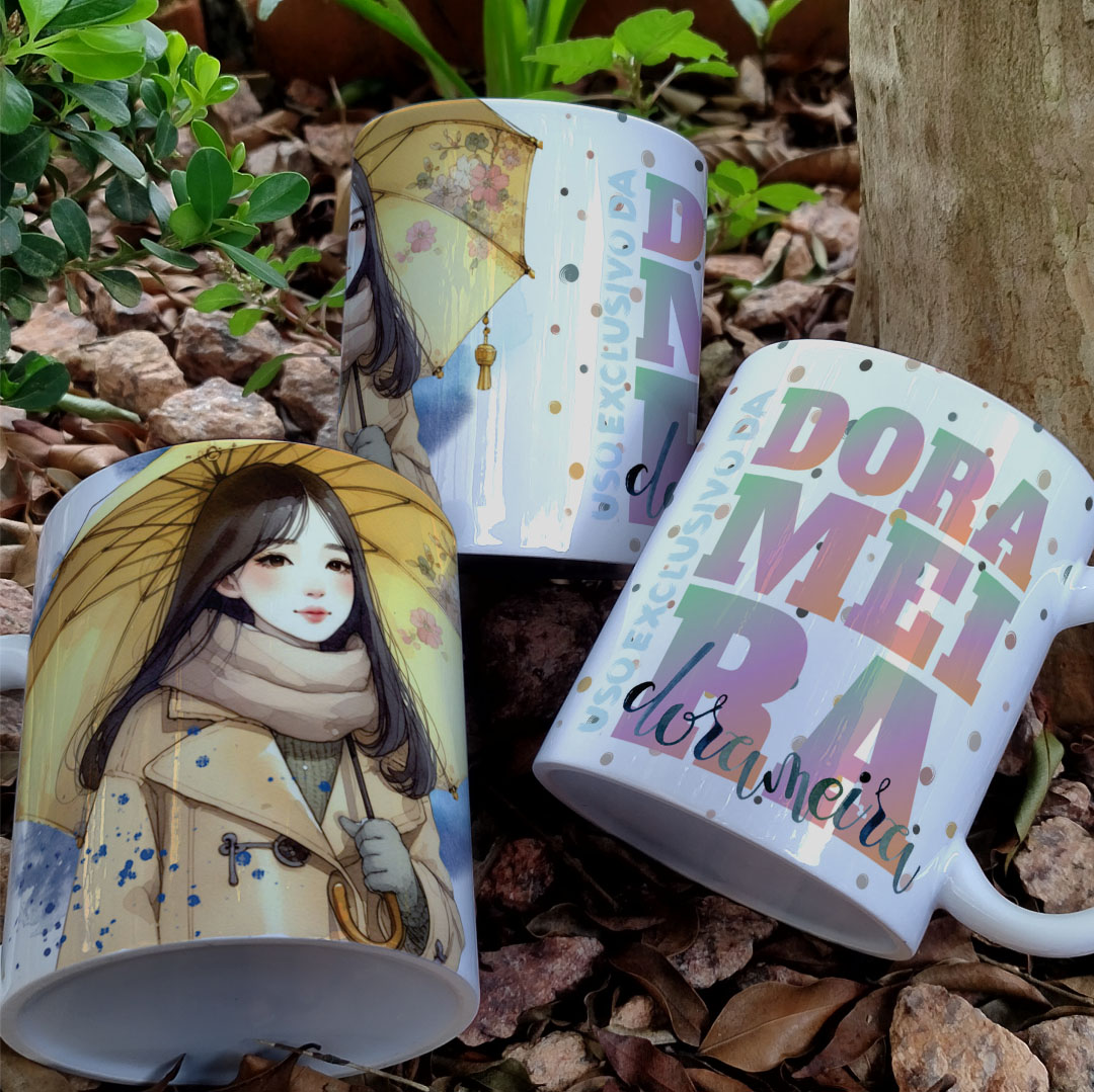Caneca Decorativa Dorameira