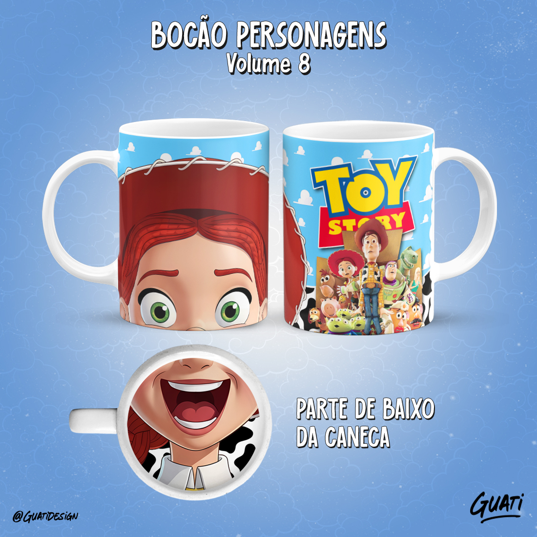 Caneca Toy Story Bocão Personagens