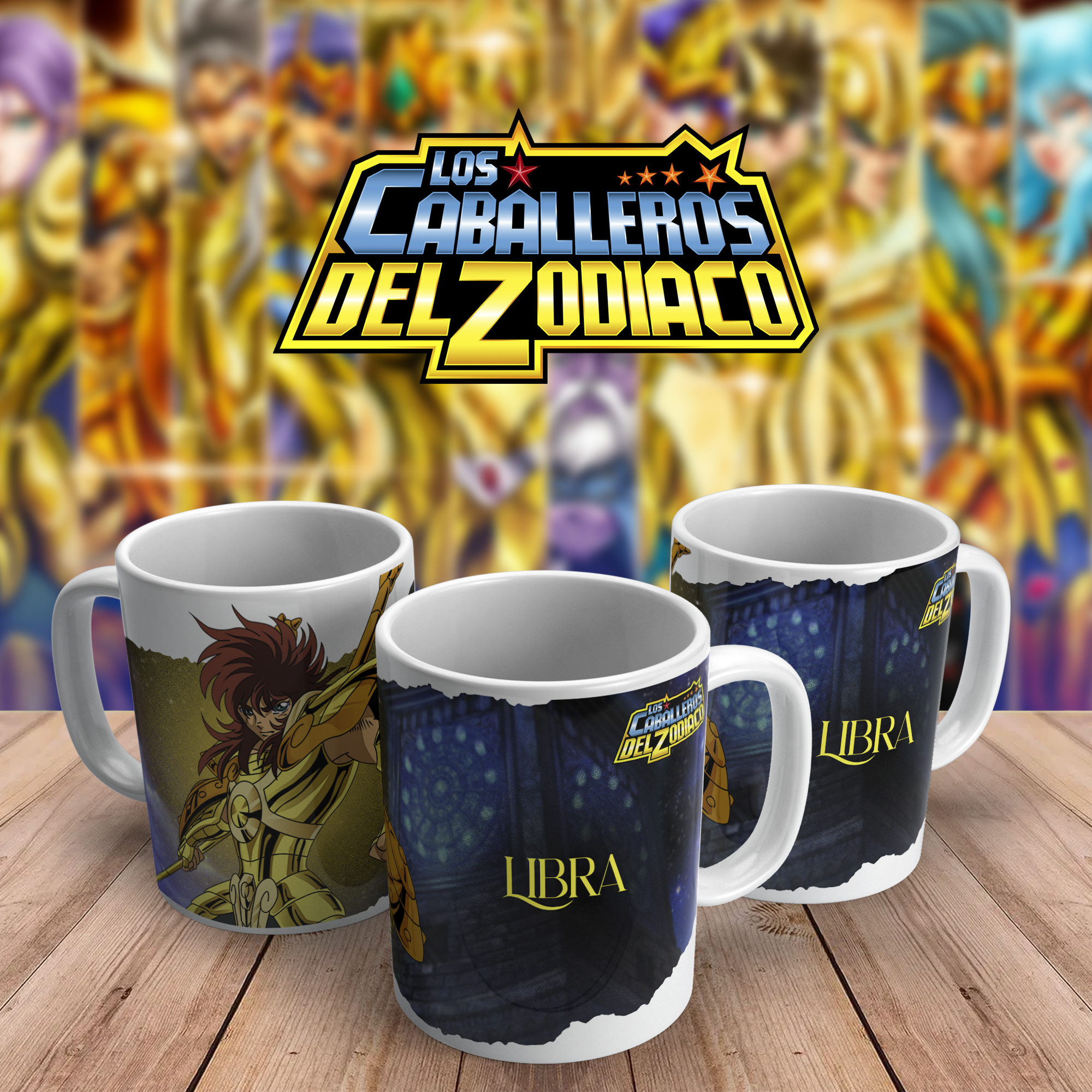 Caneca Cavaleiros do Zodíaco Libra