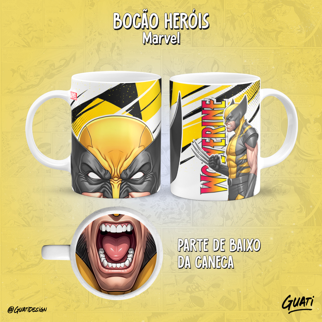 Caneca Bocão Wolverine