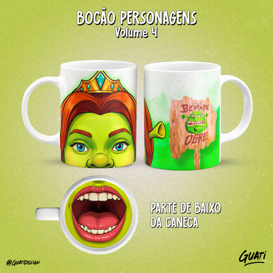 Caneca Bocão Personagens Volume 4