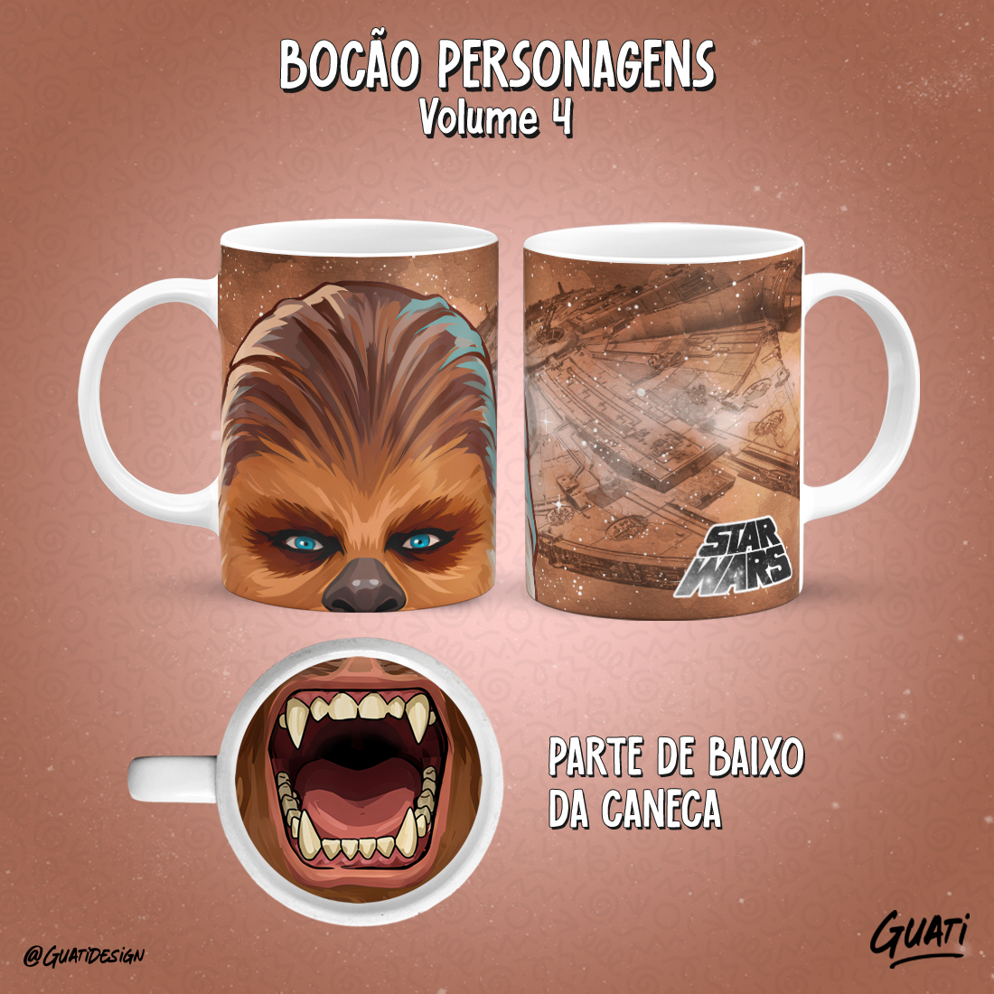 Caneca Chewbacca Star Wars
