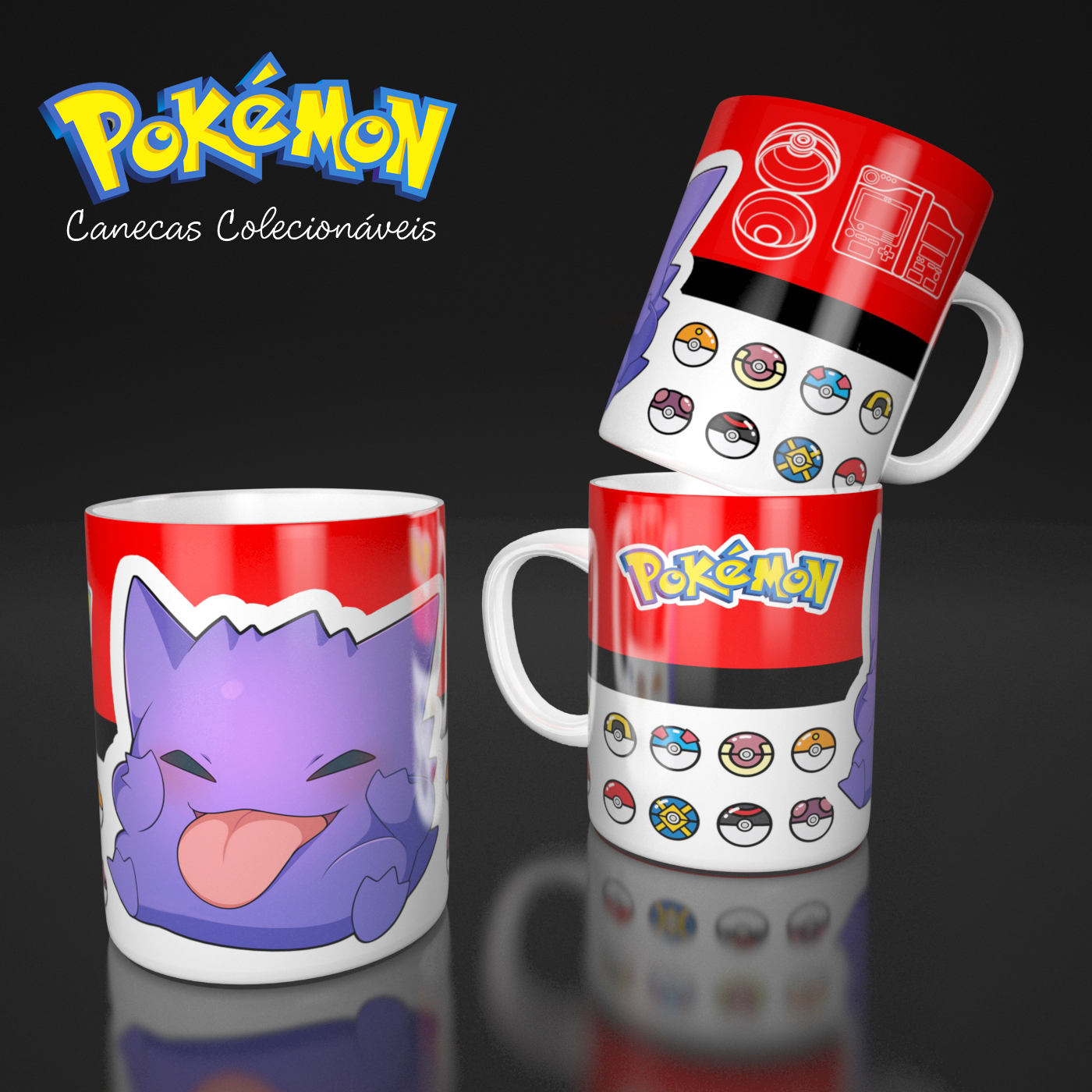 Caneca Pokémon Gengar