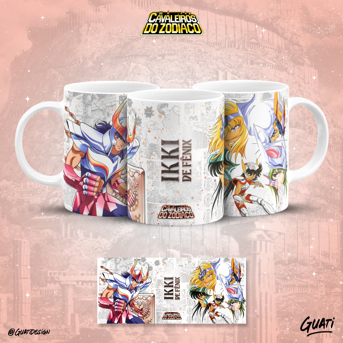 Caneca Cavaleiros do Zodíaco