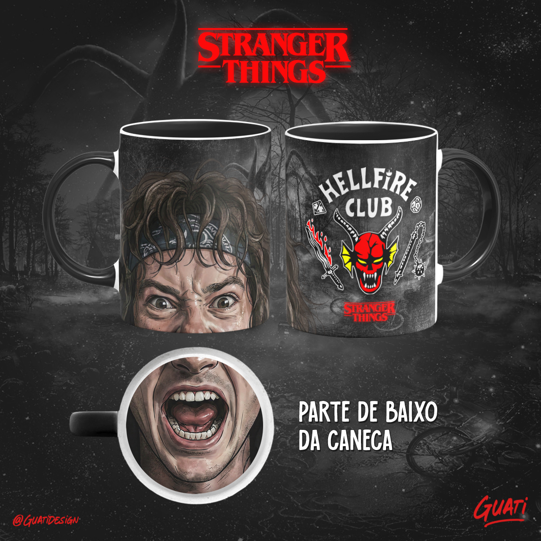 Caneca Stranger Things Hellfire Club