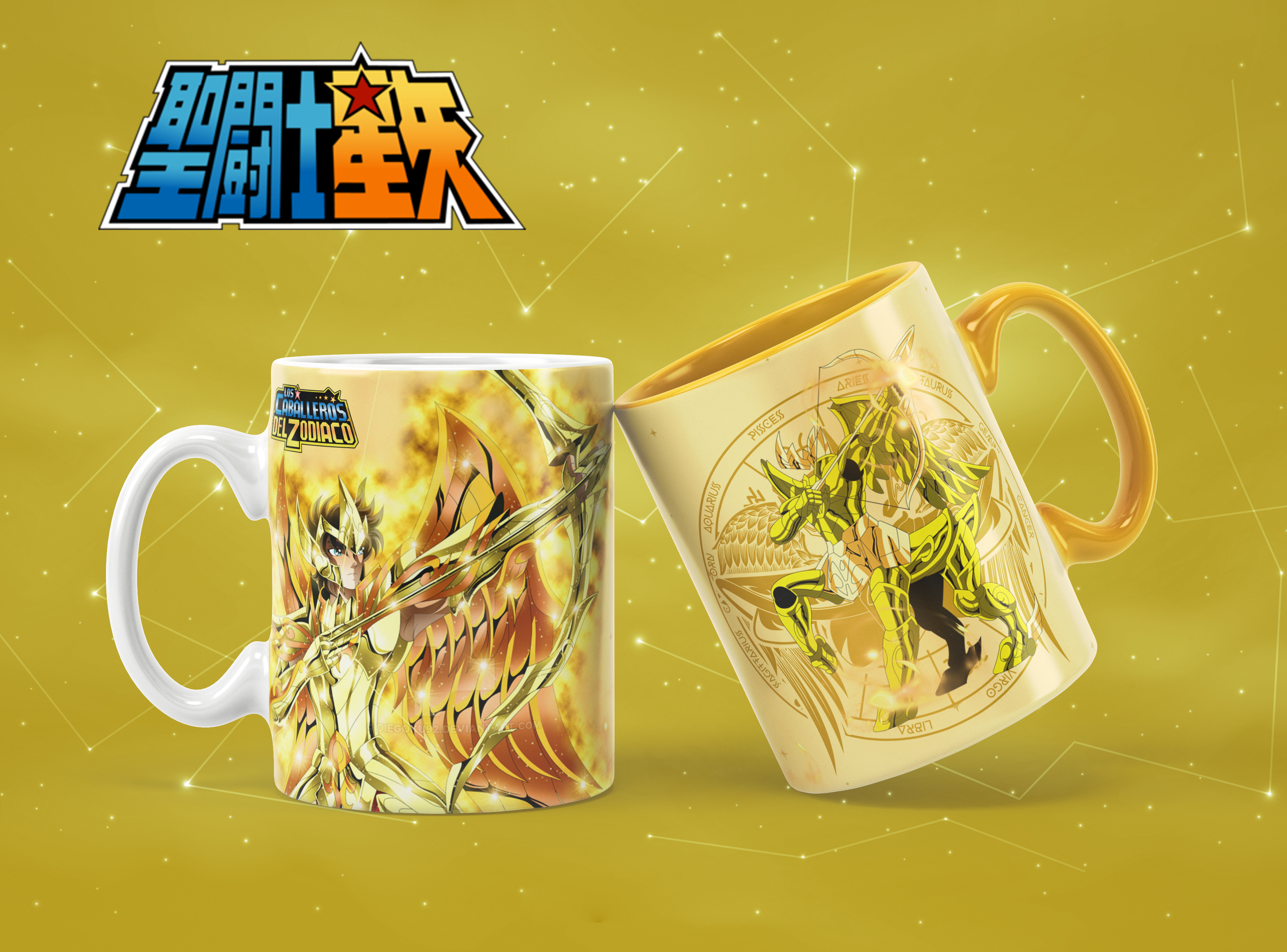 Caneca Cavaleiros do Zodíaco