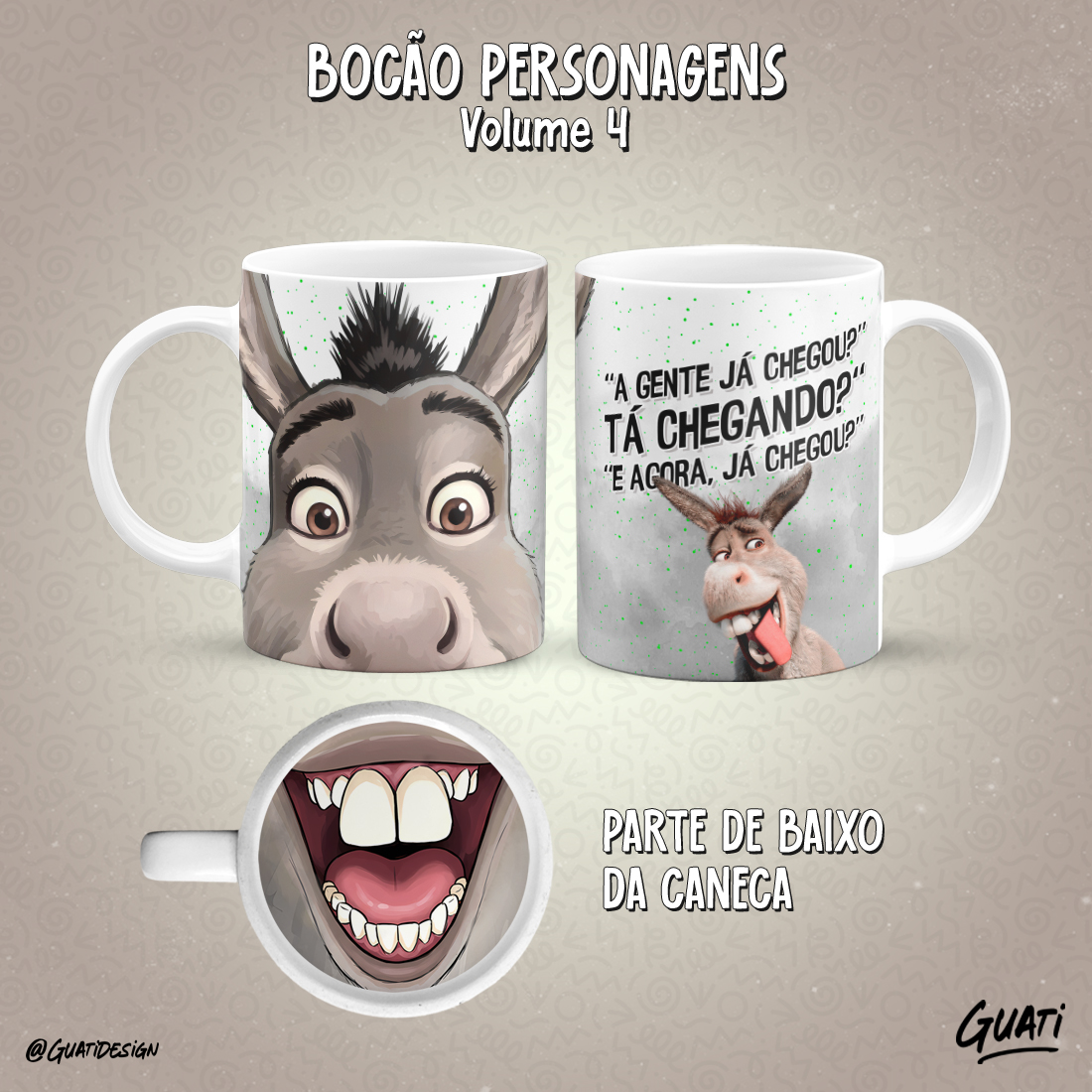 Caneca Bocão Personagens Volume 4