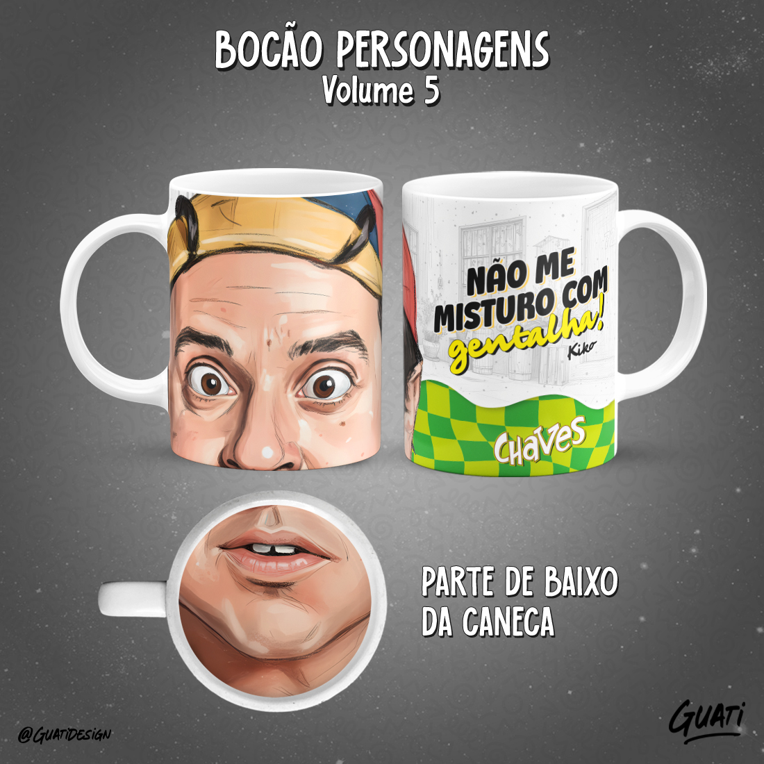 Caneca Chaves Bocão Personagens Volume 5