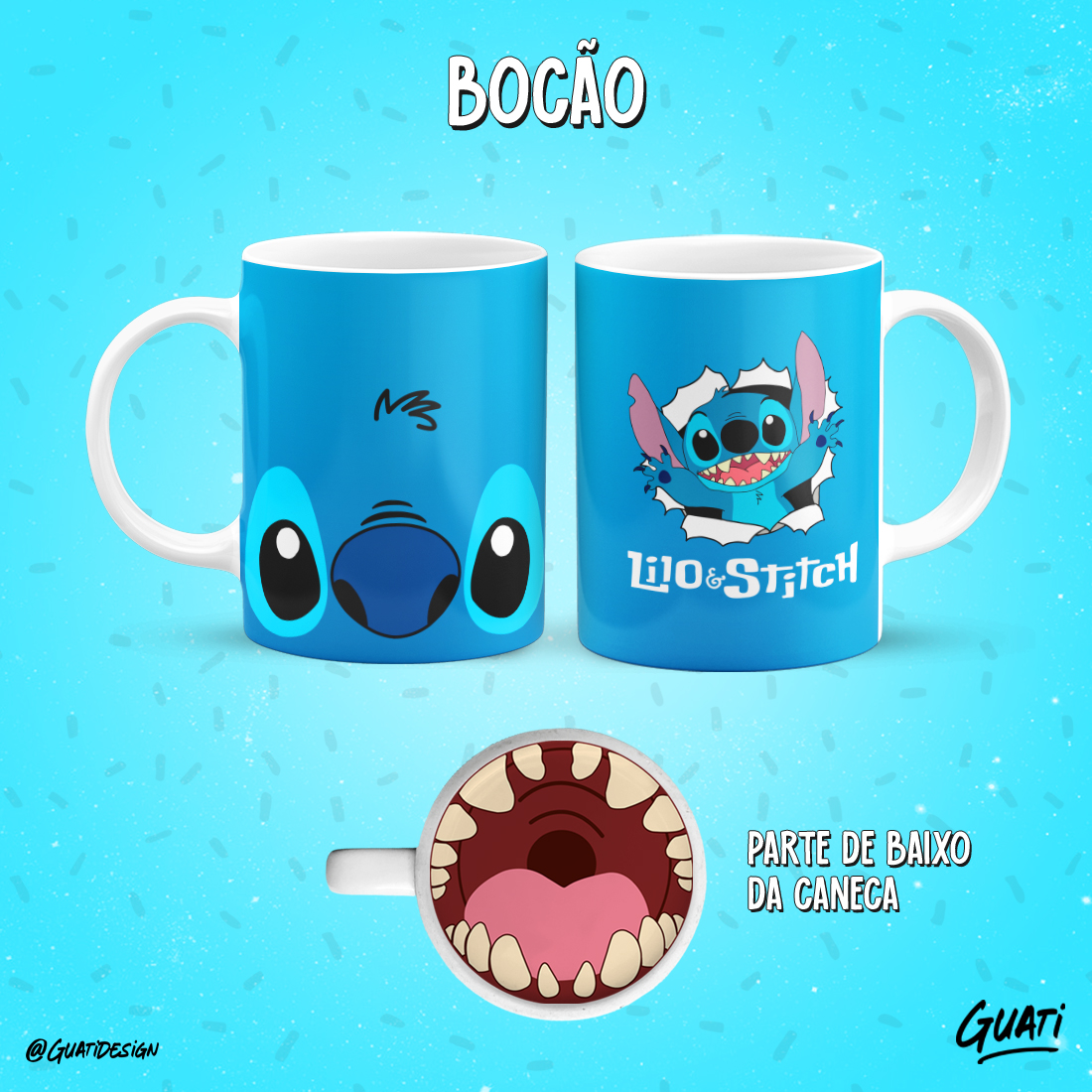 Caneca Bocão Stitch