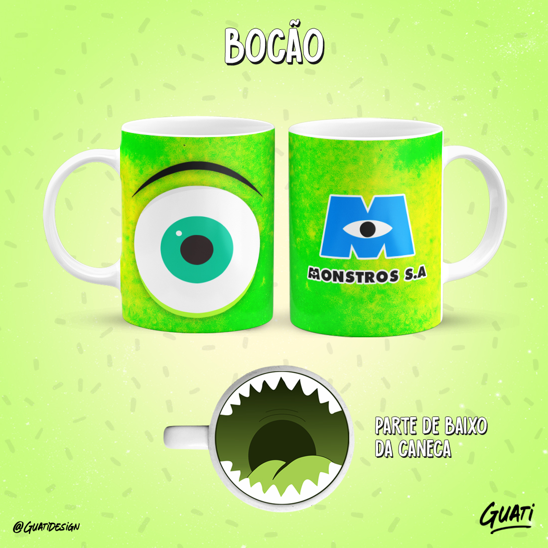 Caneca Bocão Monstros S.A.