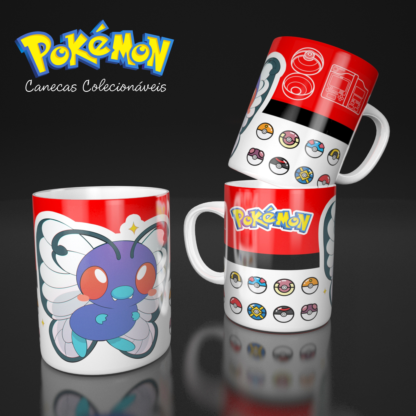 Caneca Pokémon Butterfree