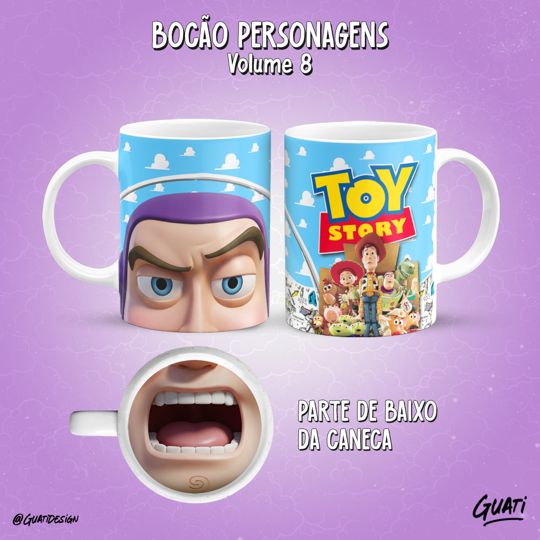 Caneca Toy Story Bocão
