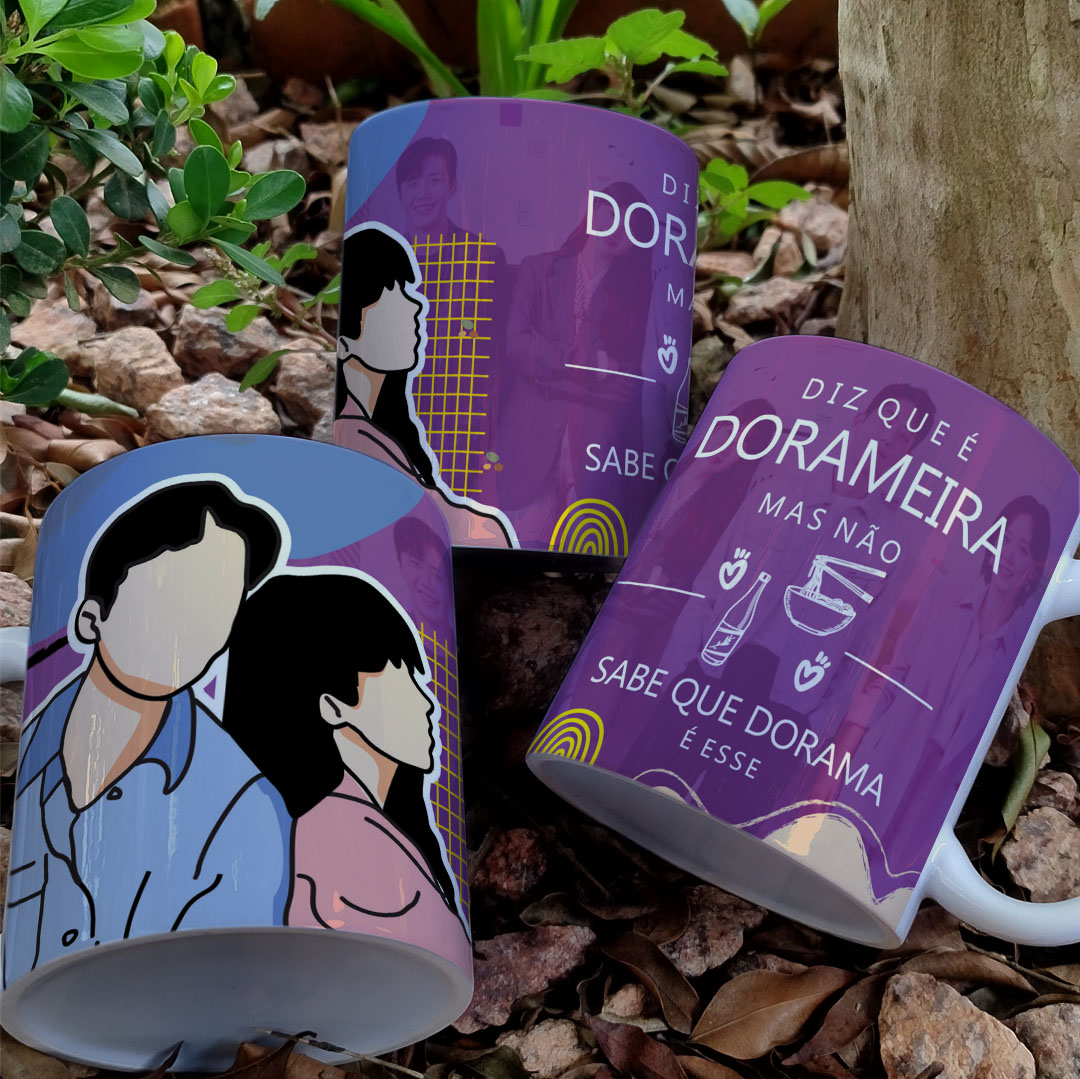 Caneca Dorameira Ilustrativa
