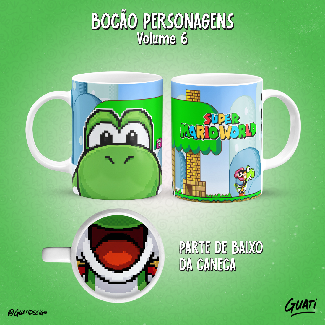 Caneca Super Mario World Yoshi