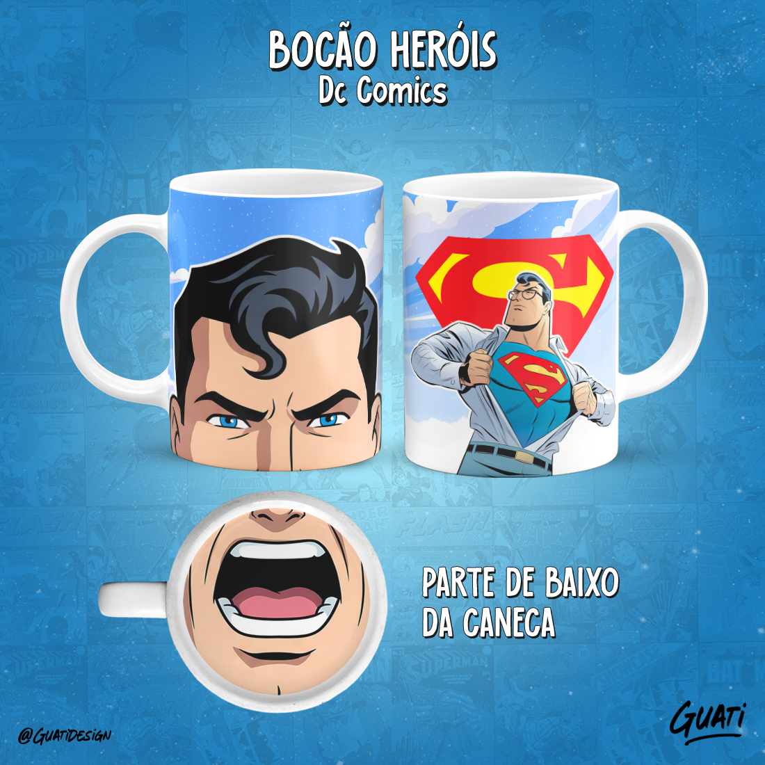 Caneca Bocão Superman