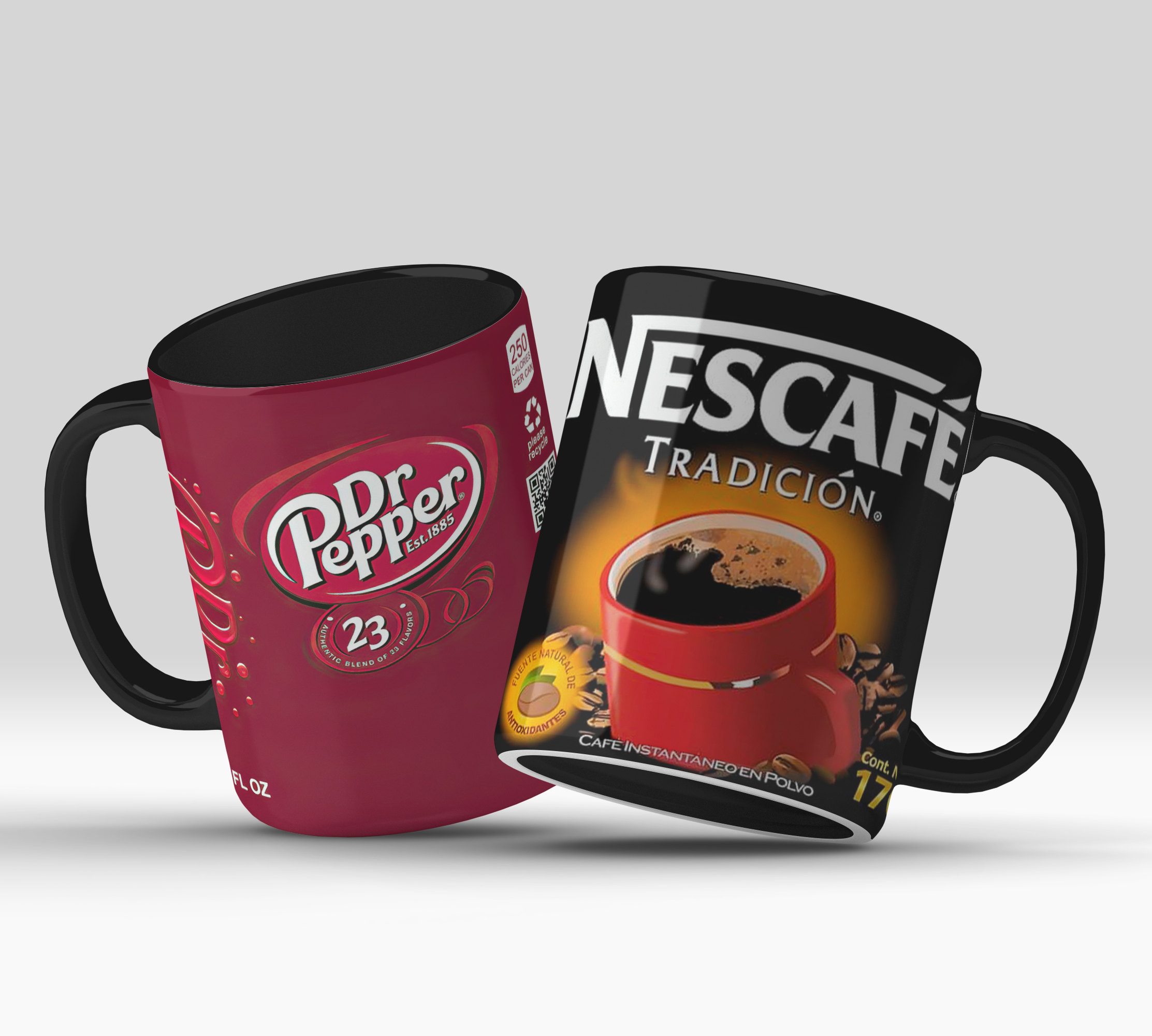 Caneca Temática Dr. Pepper e Nescafé