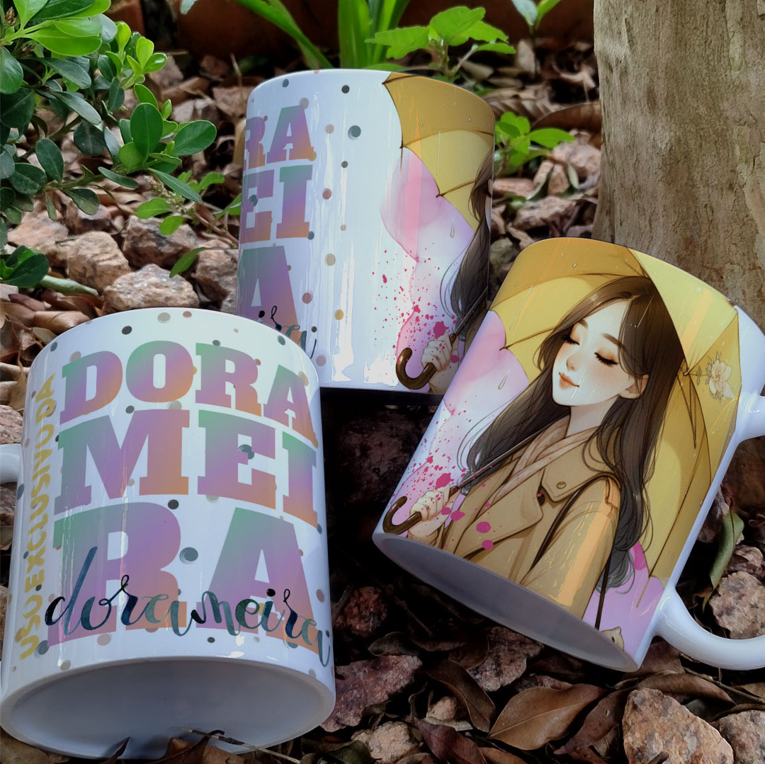 Caneca Dora Meira Ilustrada