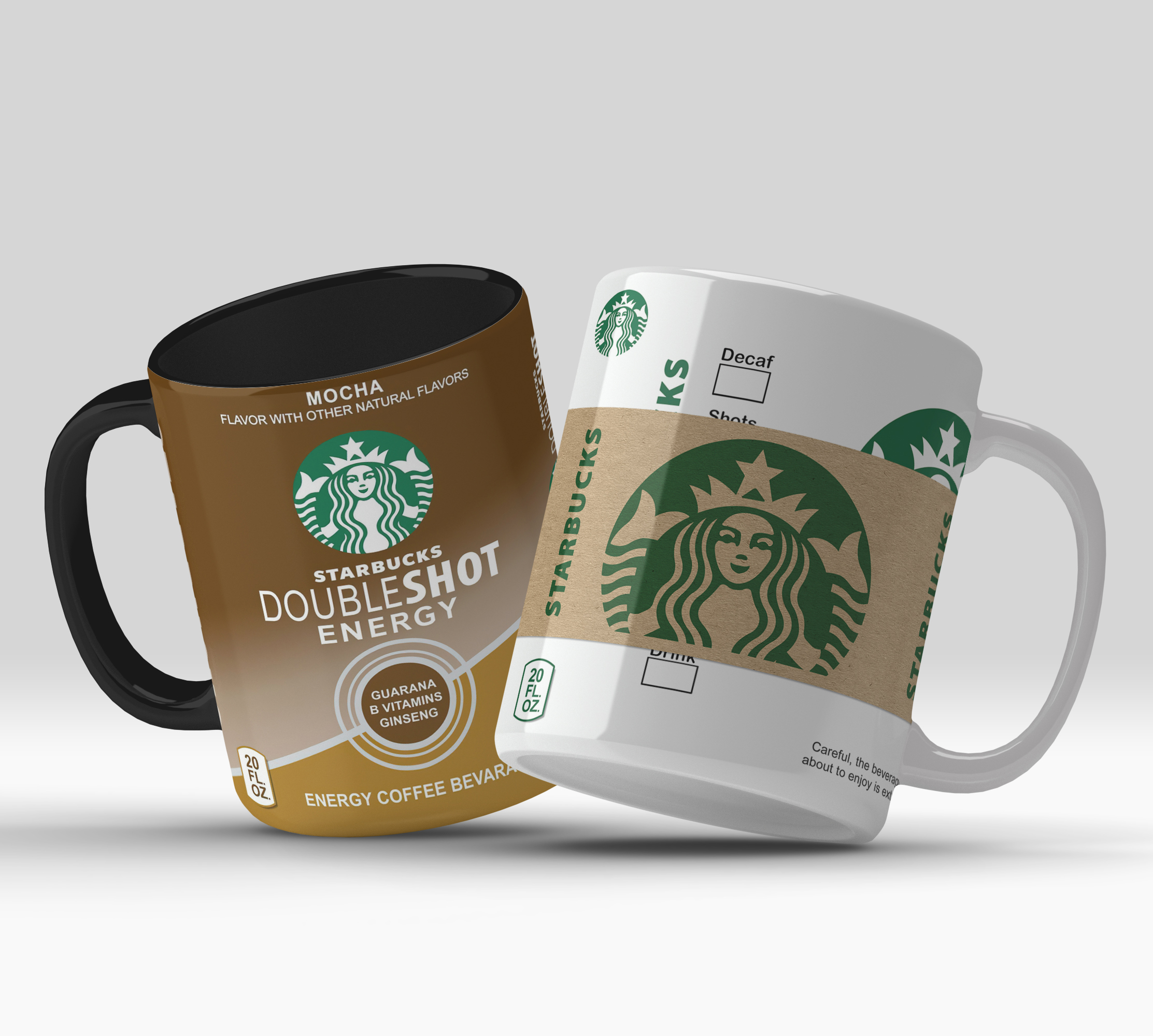 Caneca Starbucks Doubleshot Energy