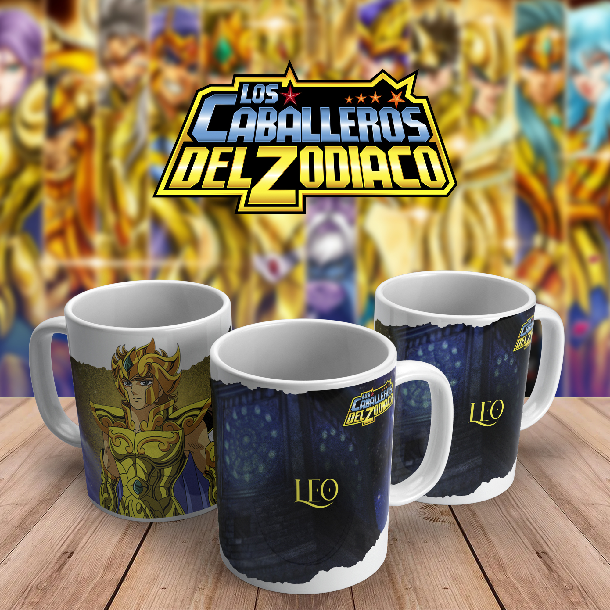 Caneca Cavaleiros do Zodíaco - Signo de Leão