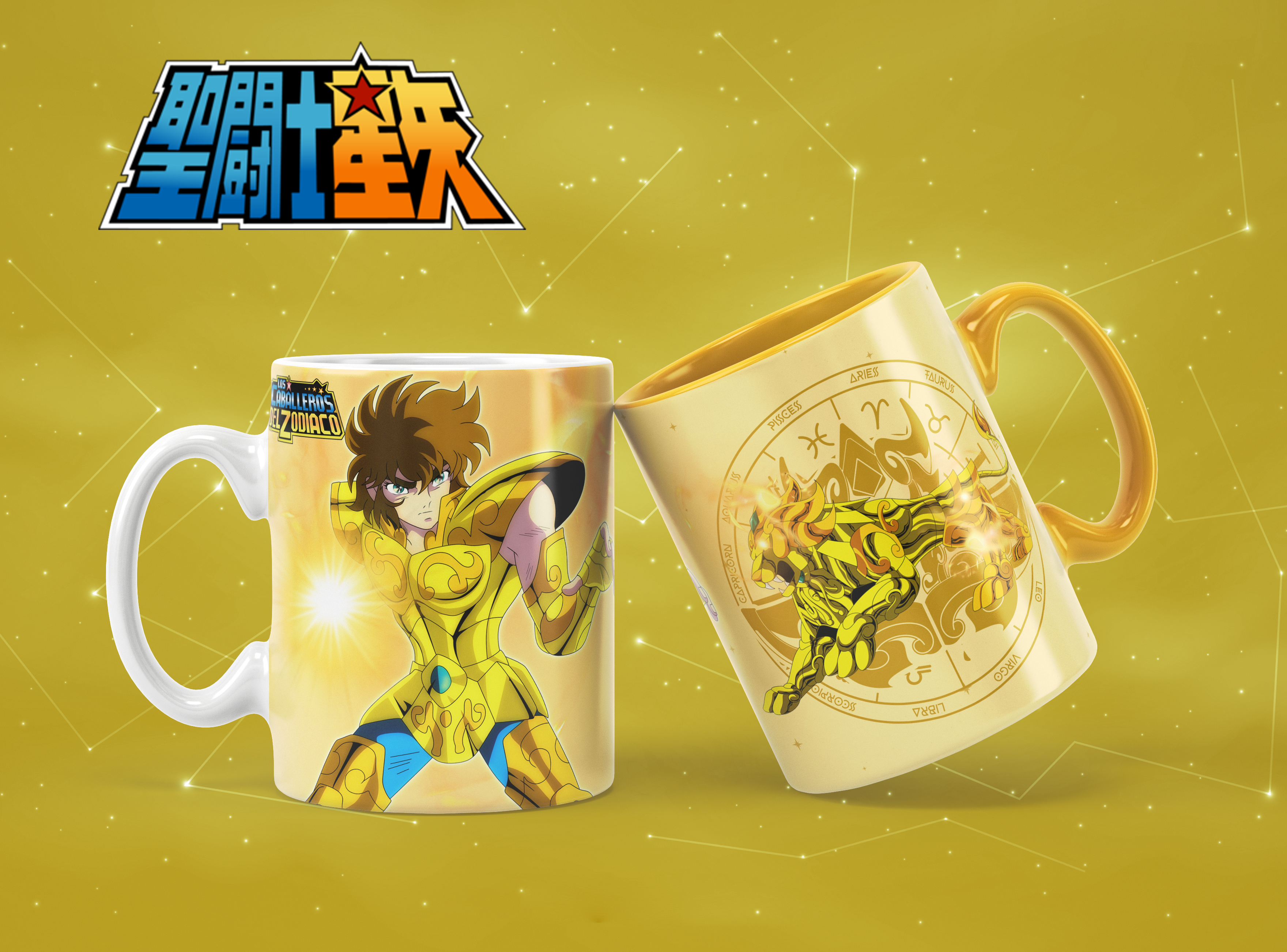 Caneca Cavaleiros do Zodíaco