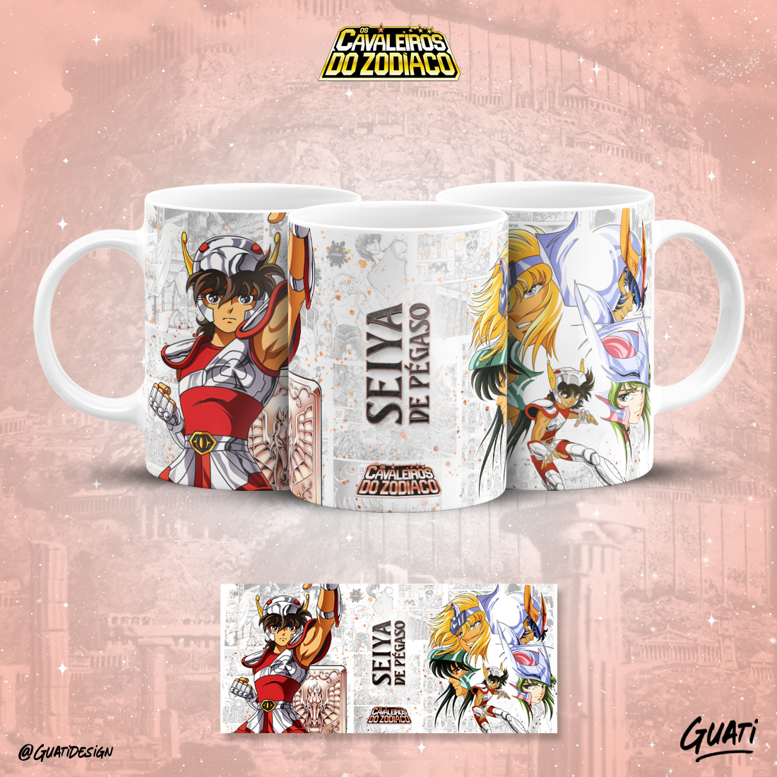 Caneca Cavaleiros do Zodíaco