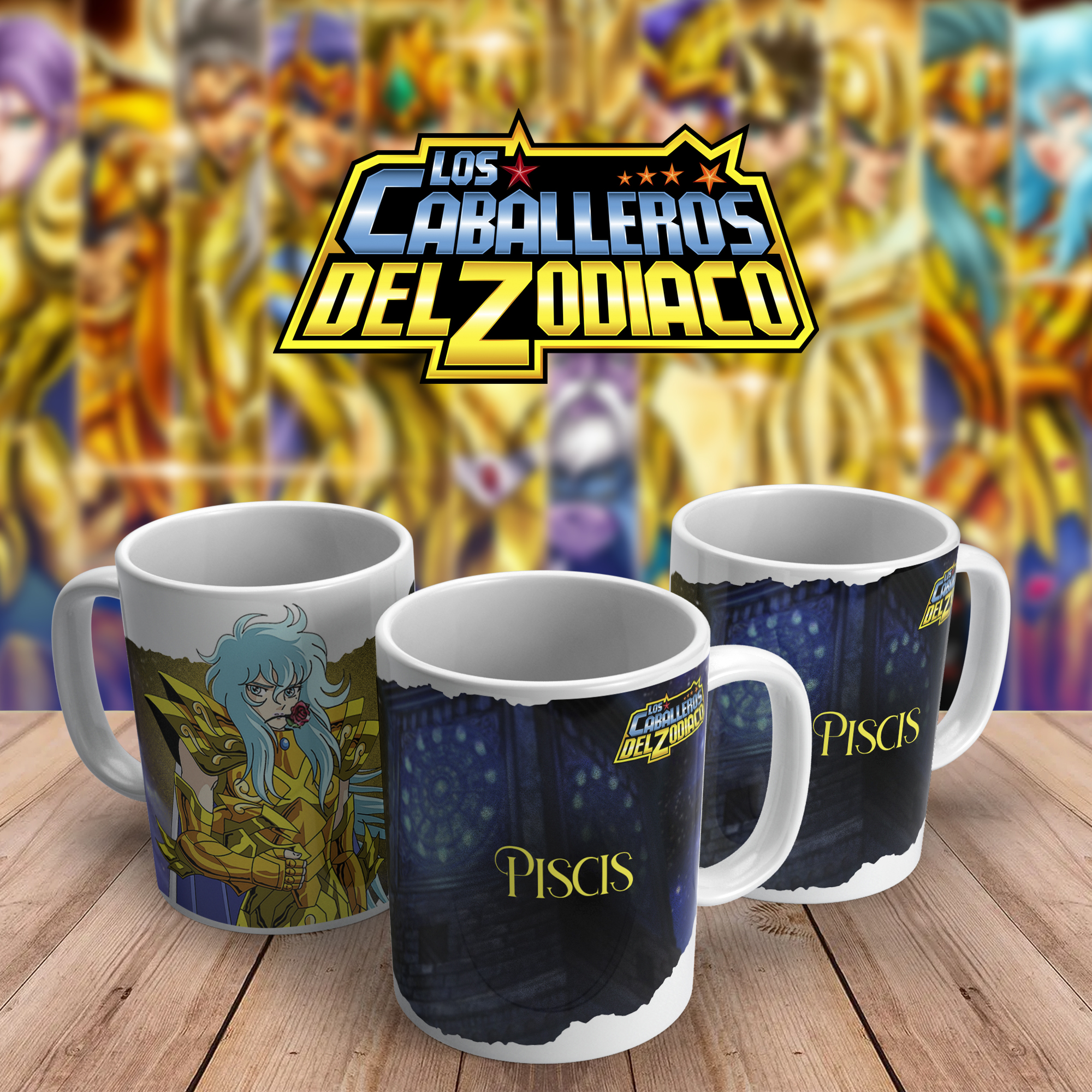 Caneca Cavaleiros do Zodíaco - Peixes