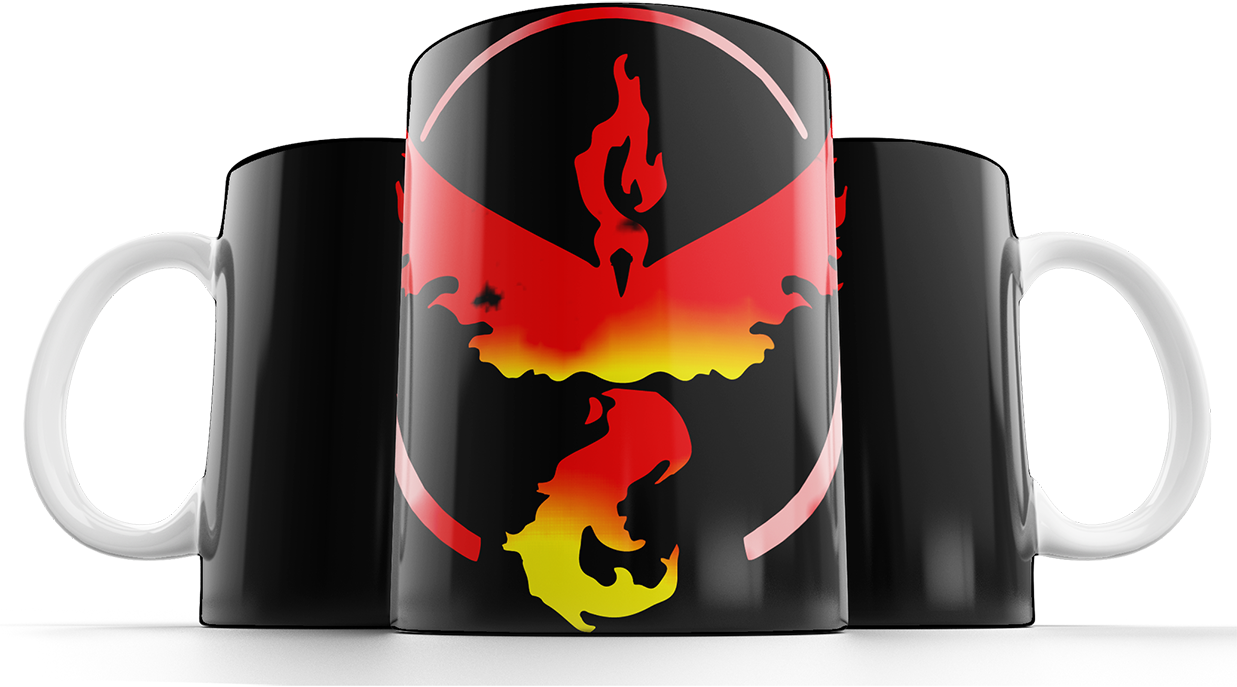 Caneca Dragão Flamejante