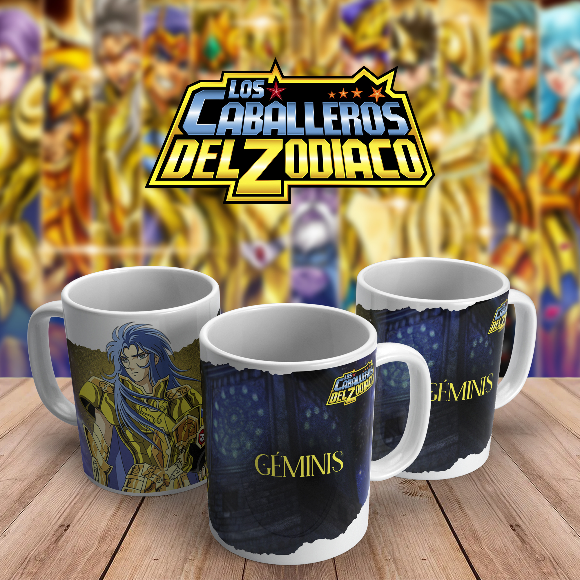 Caneca Cavaleiros do Zodíaco Gêmeos