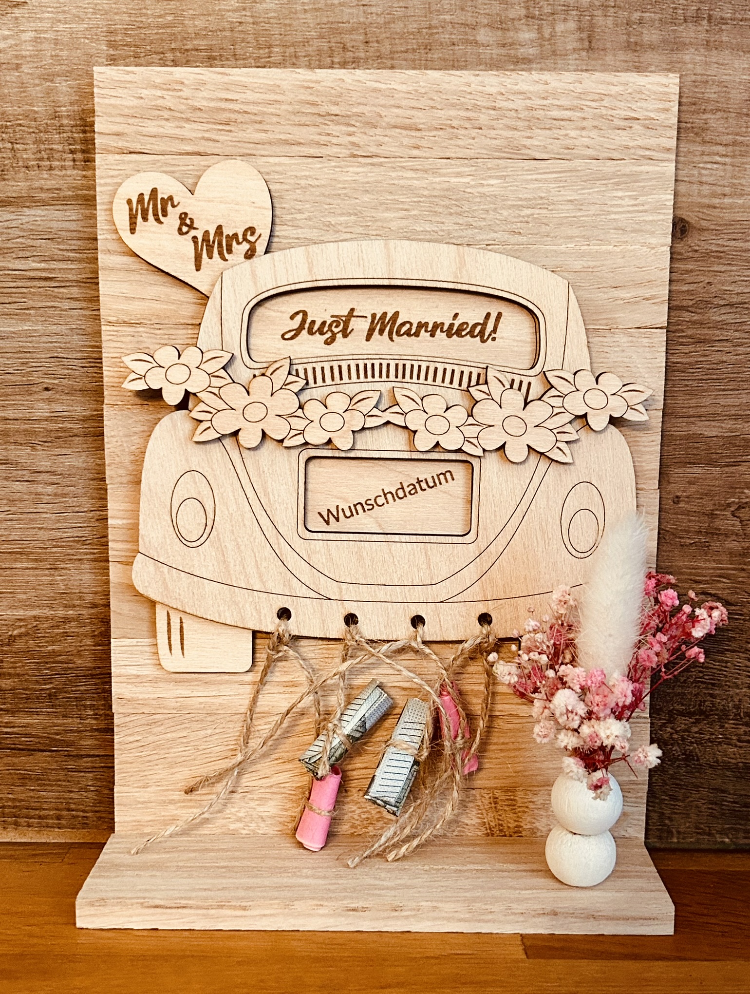 Hochzeitsrahmen "JUST MARRIED"