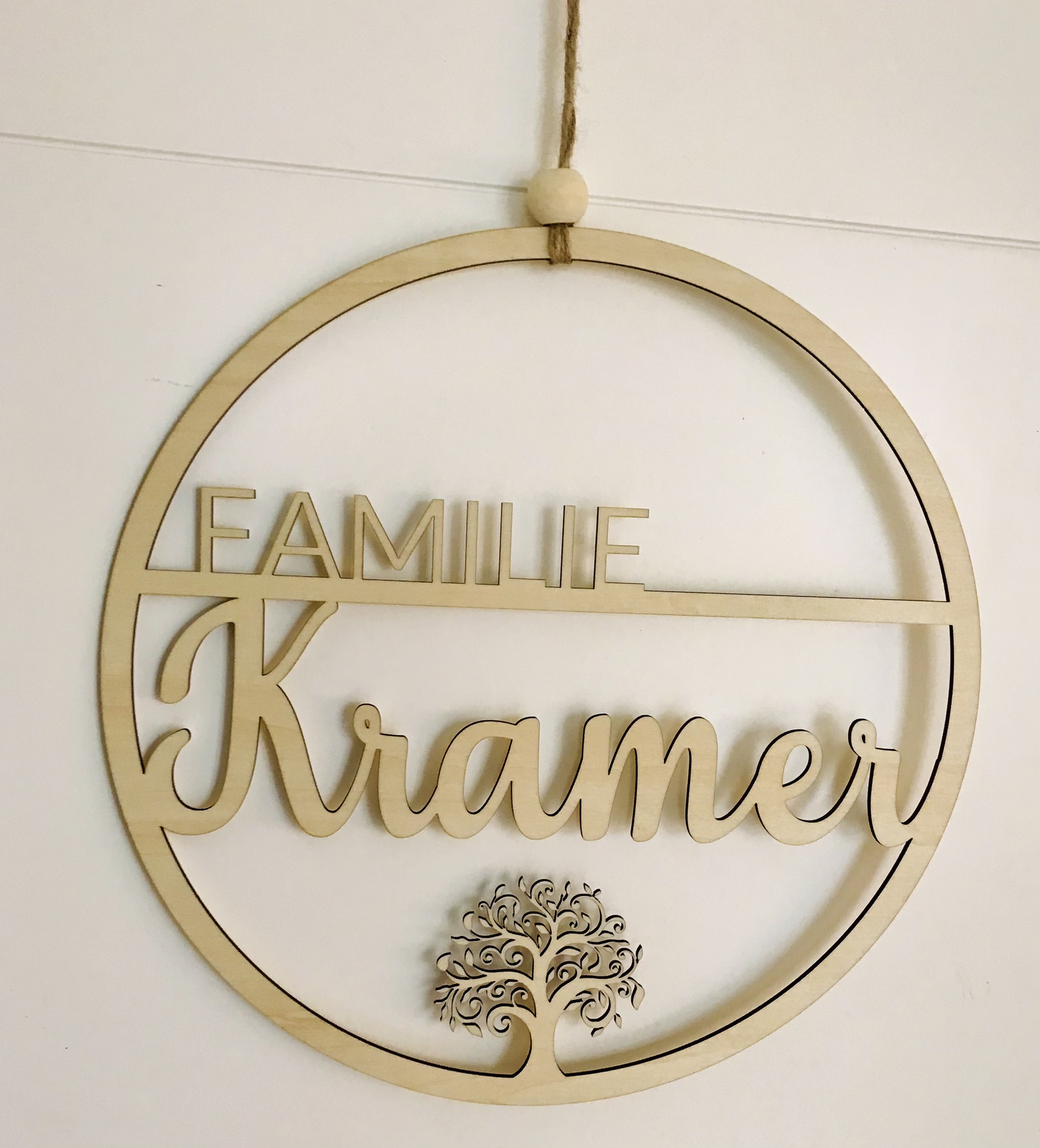 Personalisierter Türkranz 