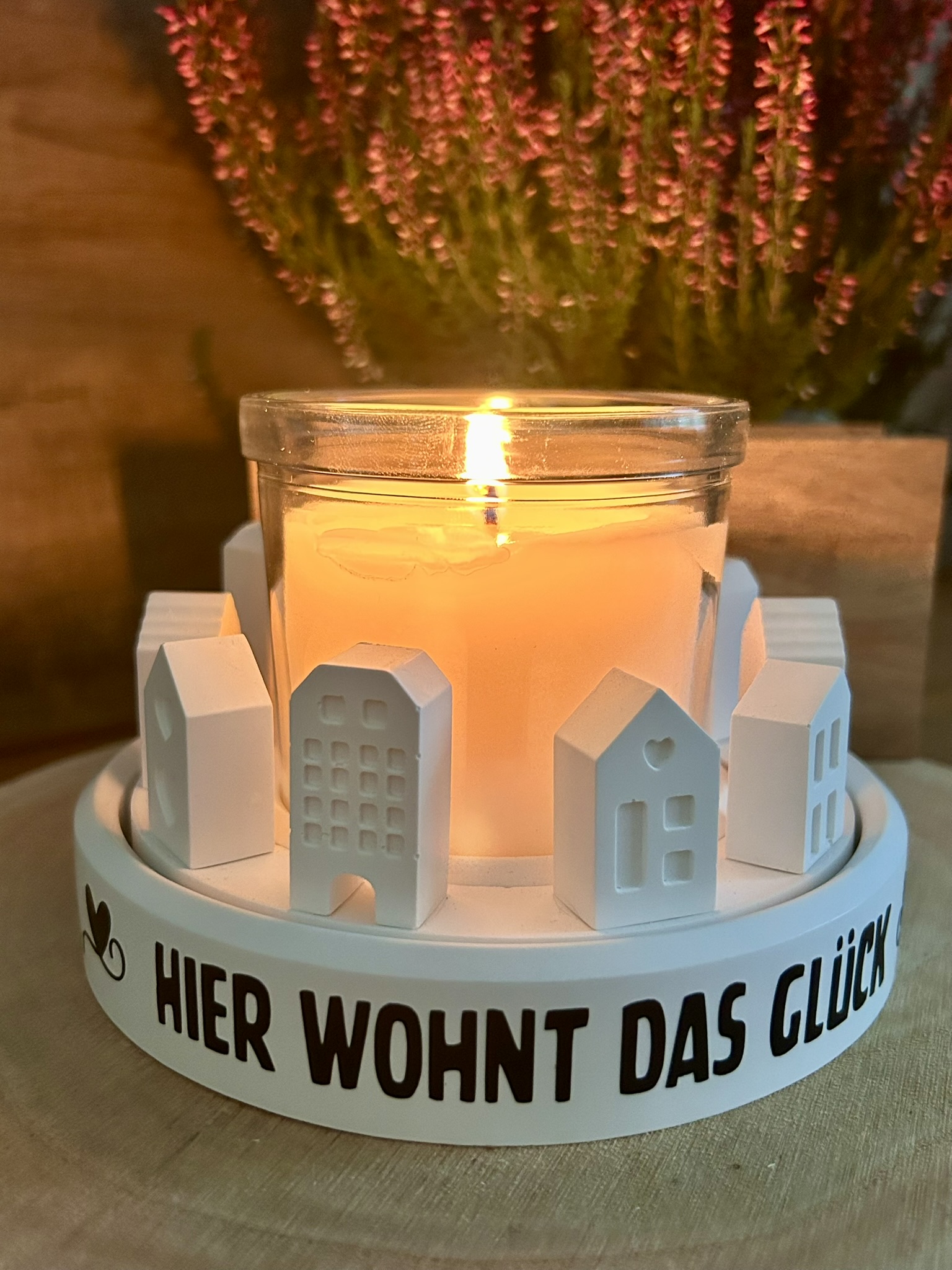 Häuserring für Kerzenhalter