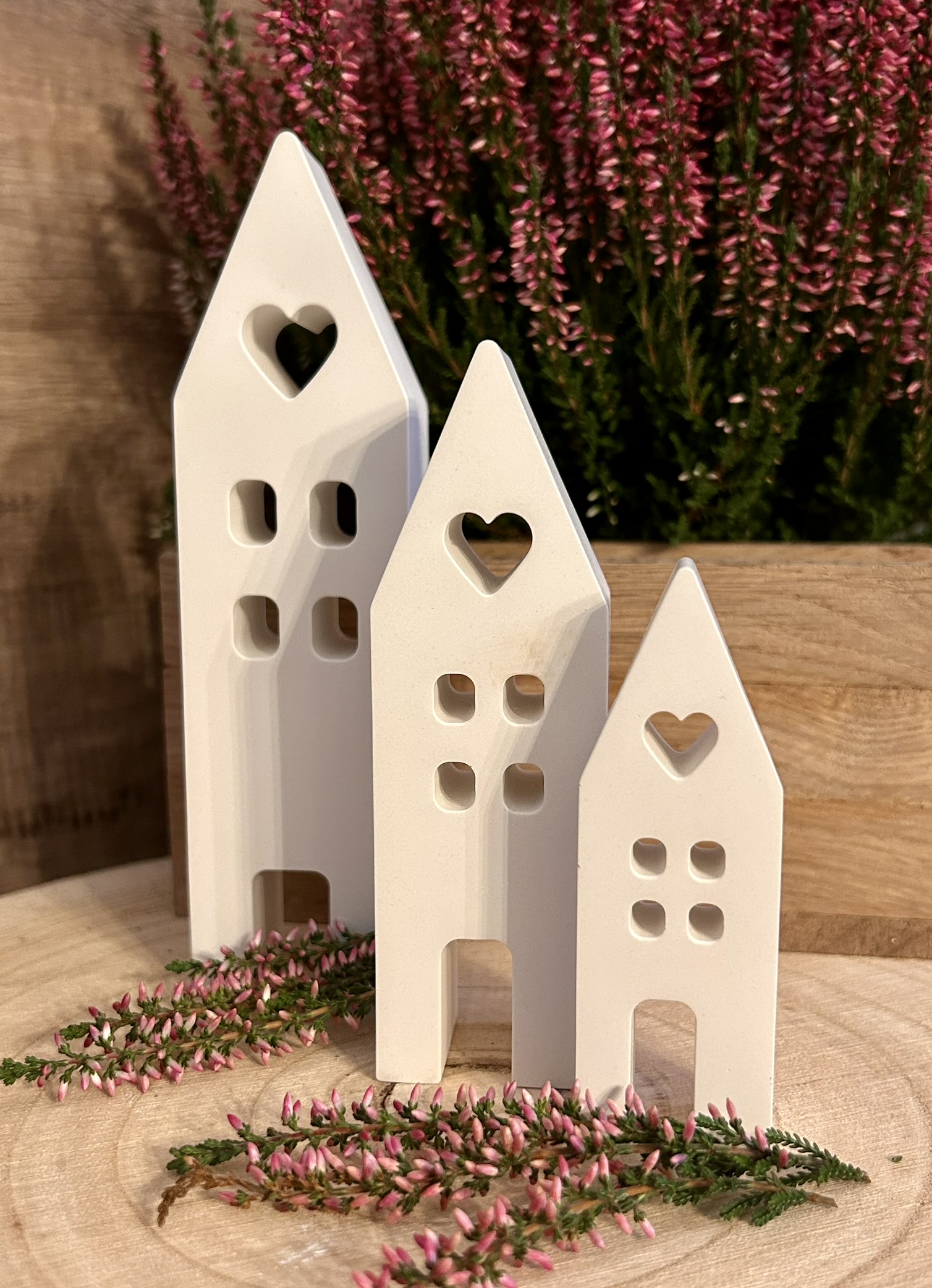 Häuser aus Keramikgießmasse