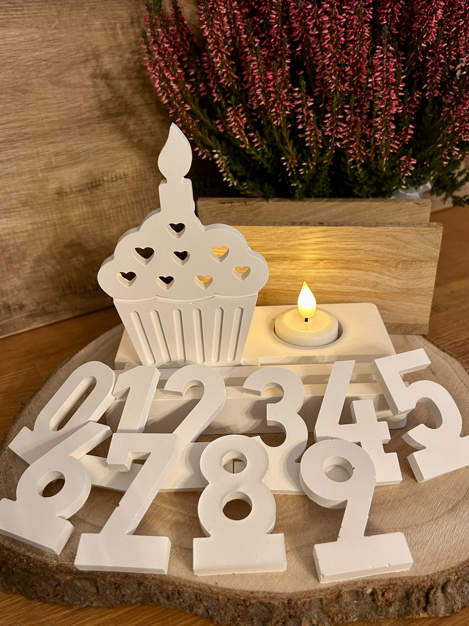 Teelichthalter Geburtstag Cupcake