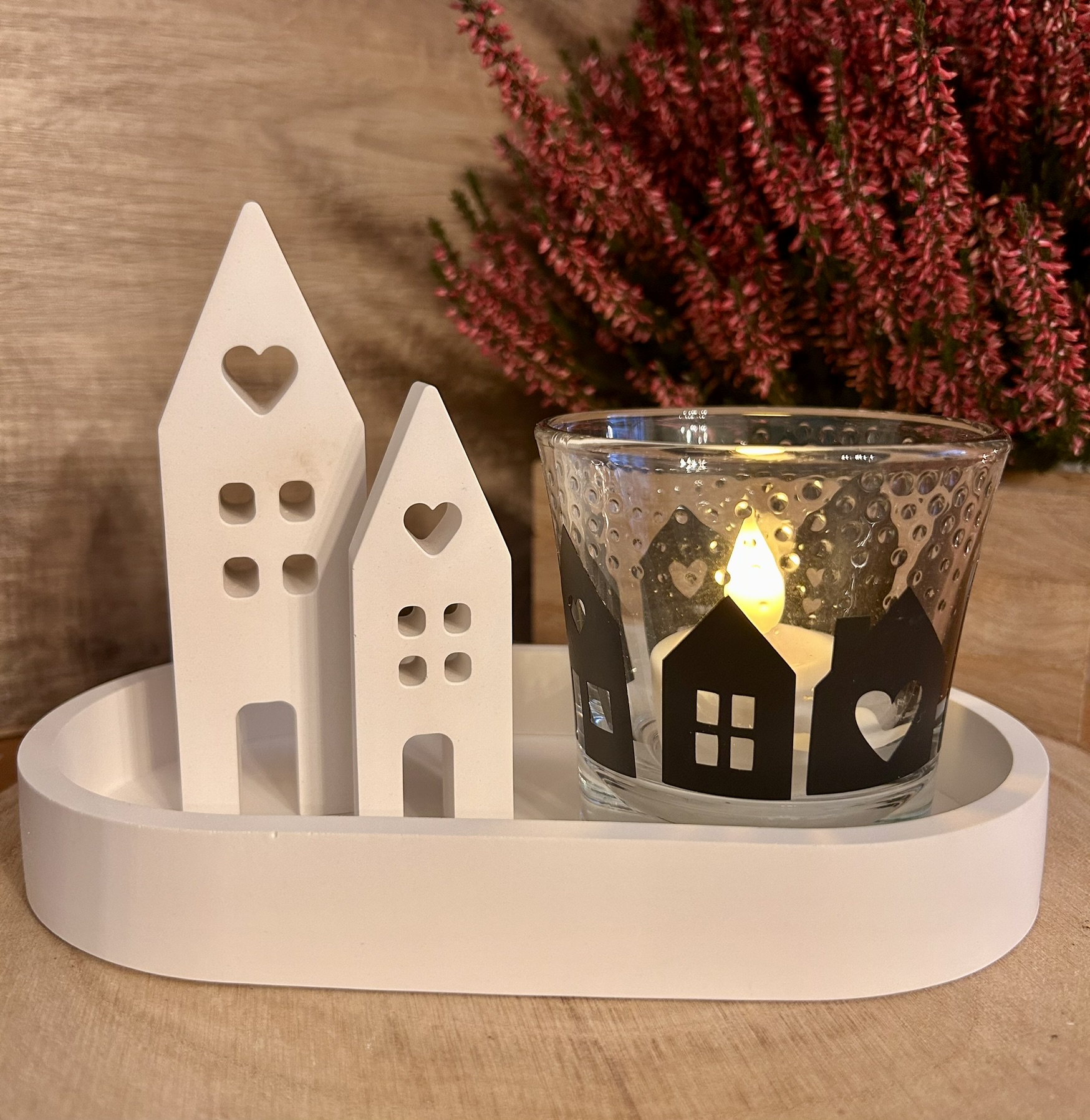 Häuser aus Keramikgießmasse