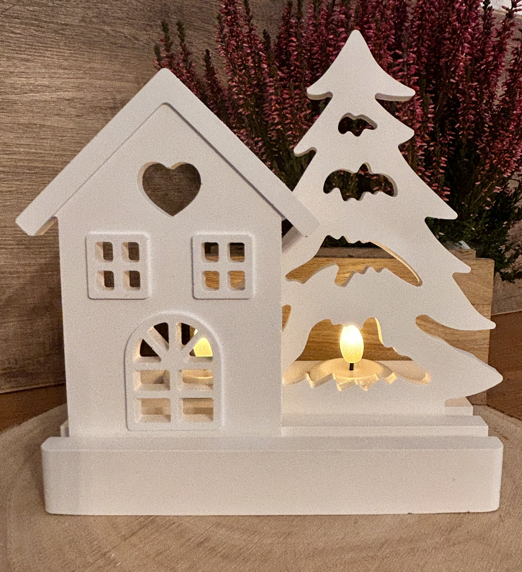 Teelichthalter 2er Winterzeit