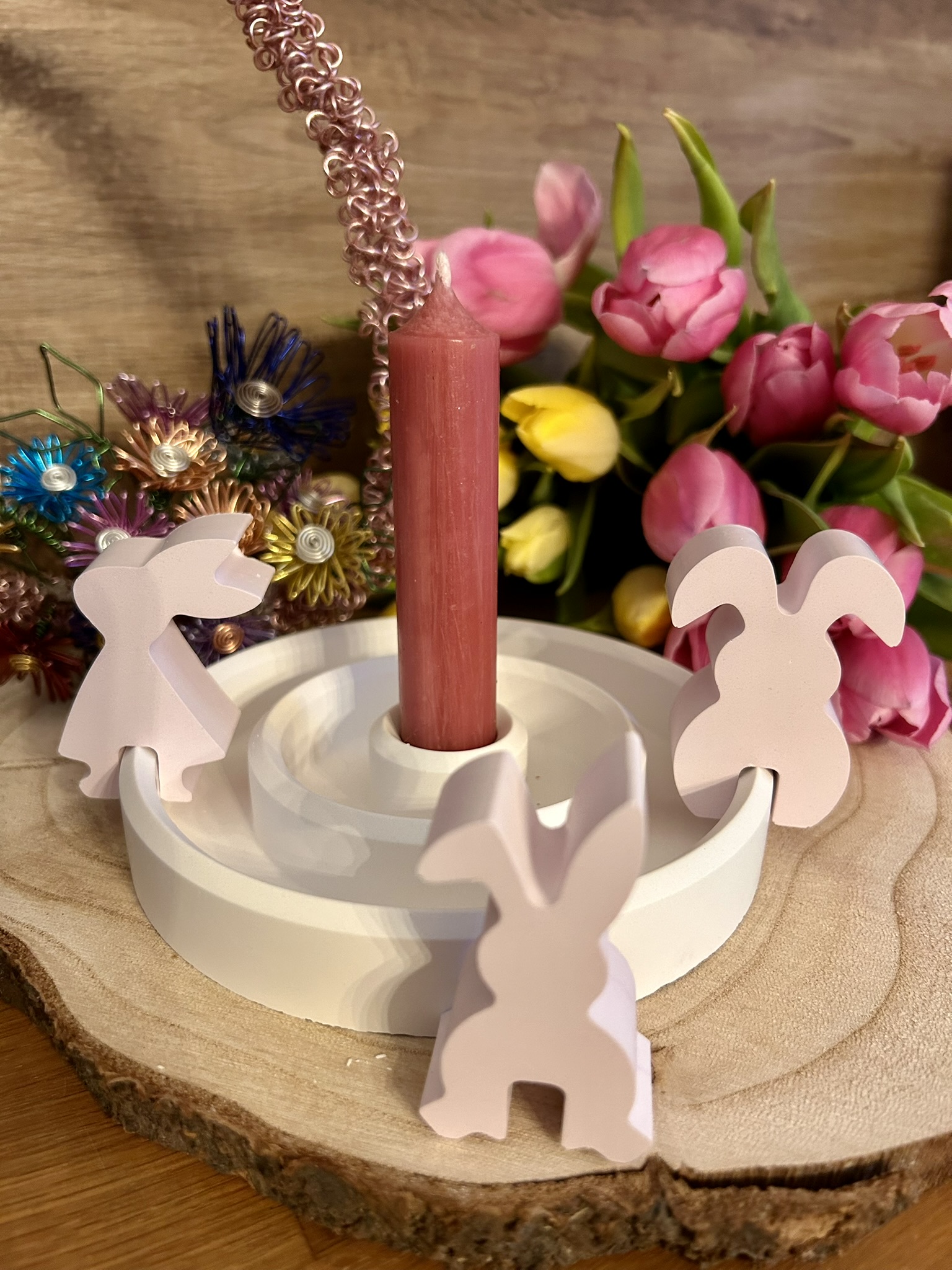 Kantenhocker Hasenfiguren 4er-Set