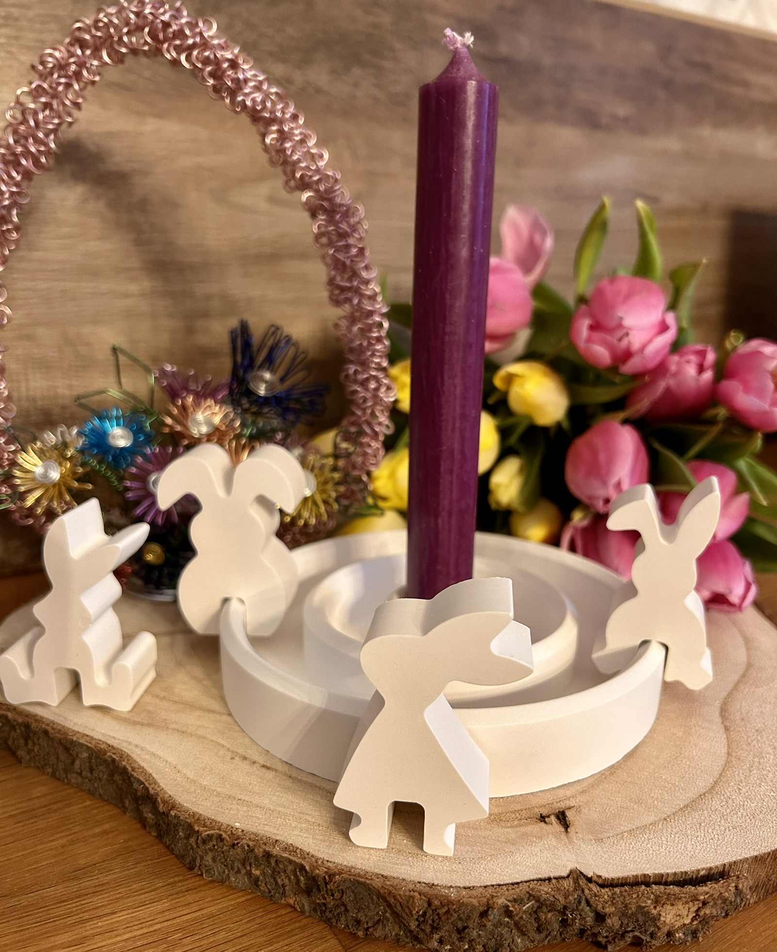 Kantenhocker Hasenfiguren 4er-Set